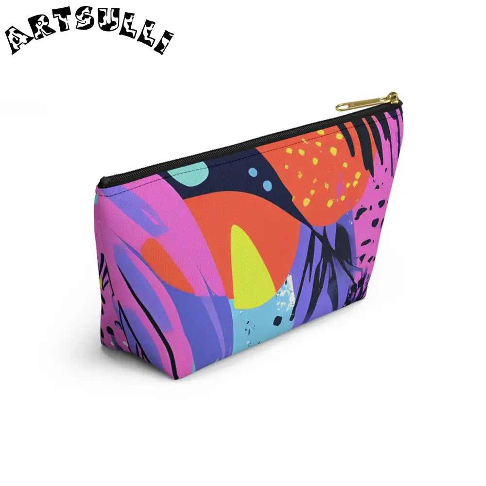 Vibrant Abstract Cosmetic Pouch, Artsulli - Art is Long, Life is Short, Bags, , , , , , , 