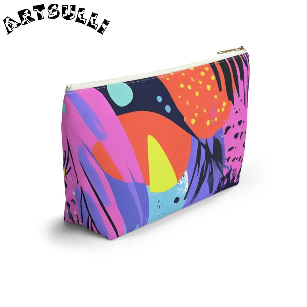 Vibrant Abstract Cosmetic Pouch, Artsulli - Art is Long, Life is Short, Bags, , , , , , , 