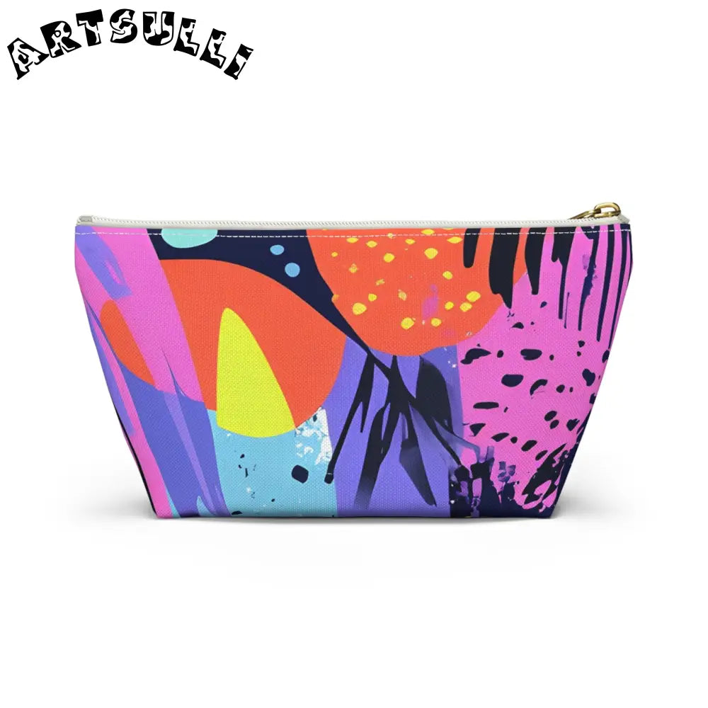 Vibrant Abstract Cosmetic Pouch, Artsulli - Art is Long, Life is Short, Bags, , , , , , , 