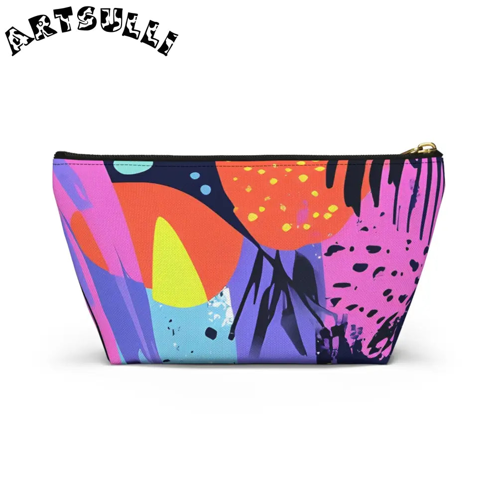 Vibrant Abstract Cosmetic Pouch, Artsulli - Art is Long, Life is Short, Bags, , , , , , , 