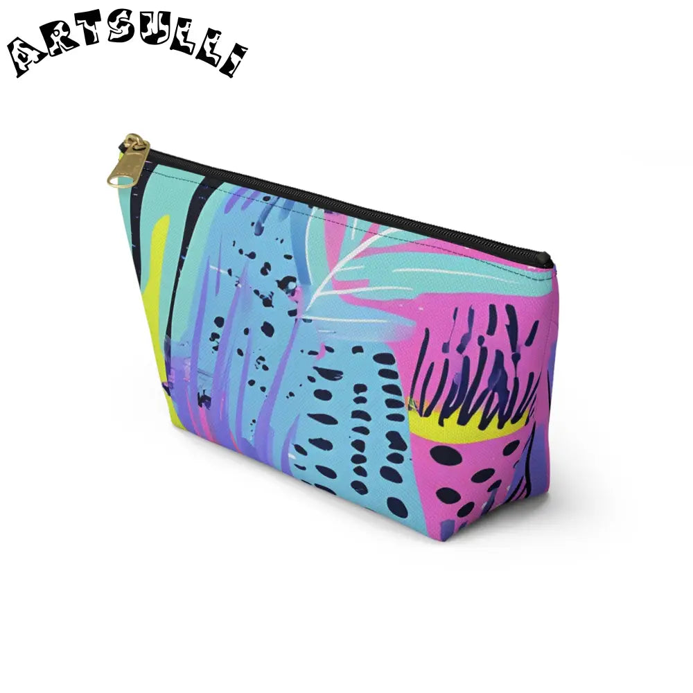 Vibrant Abstract Cosmetic Pouch, Artsulli - Art is Long, Life is Short, Bags, , , , , , , 