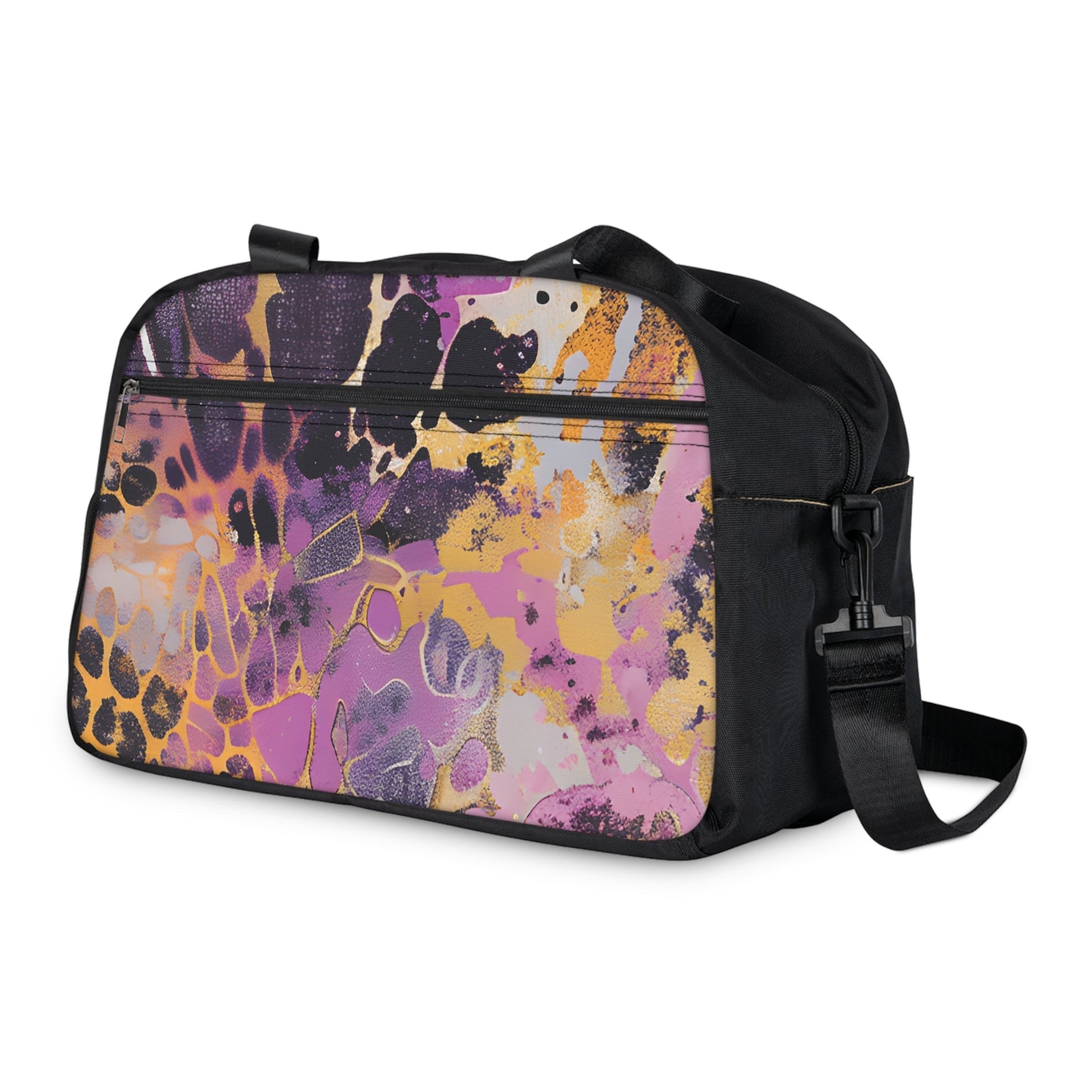 Vibrant Abstract Fitness Handbag, Artsulli - Art is Long, Life is Short, Bags, , , , , , , 