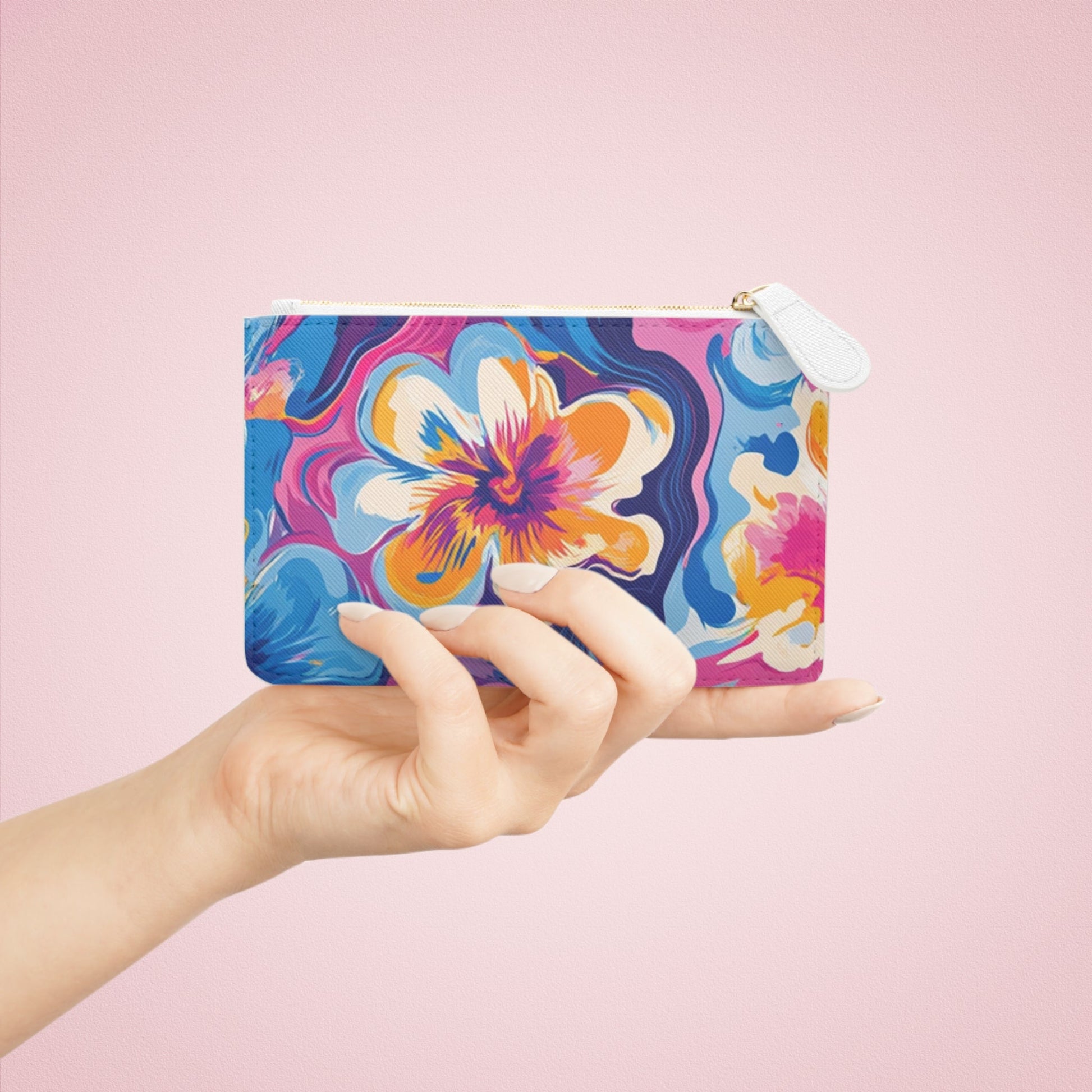 Vibrant Abstract Floral Clutch Bag, Artsulli - Art is Long, Life is Short, Bags, , , , , , , 