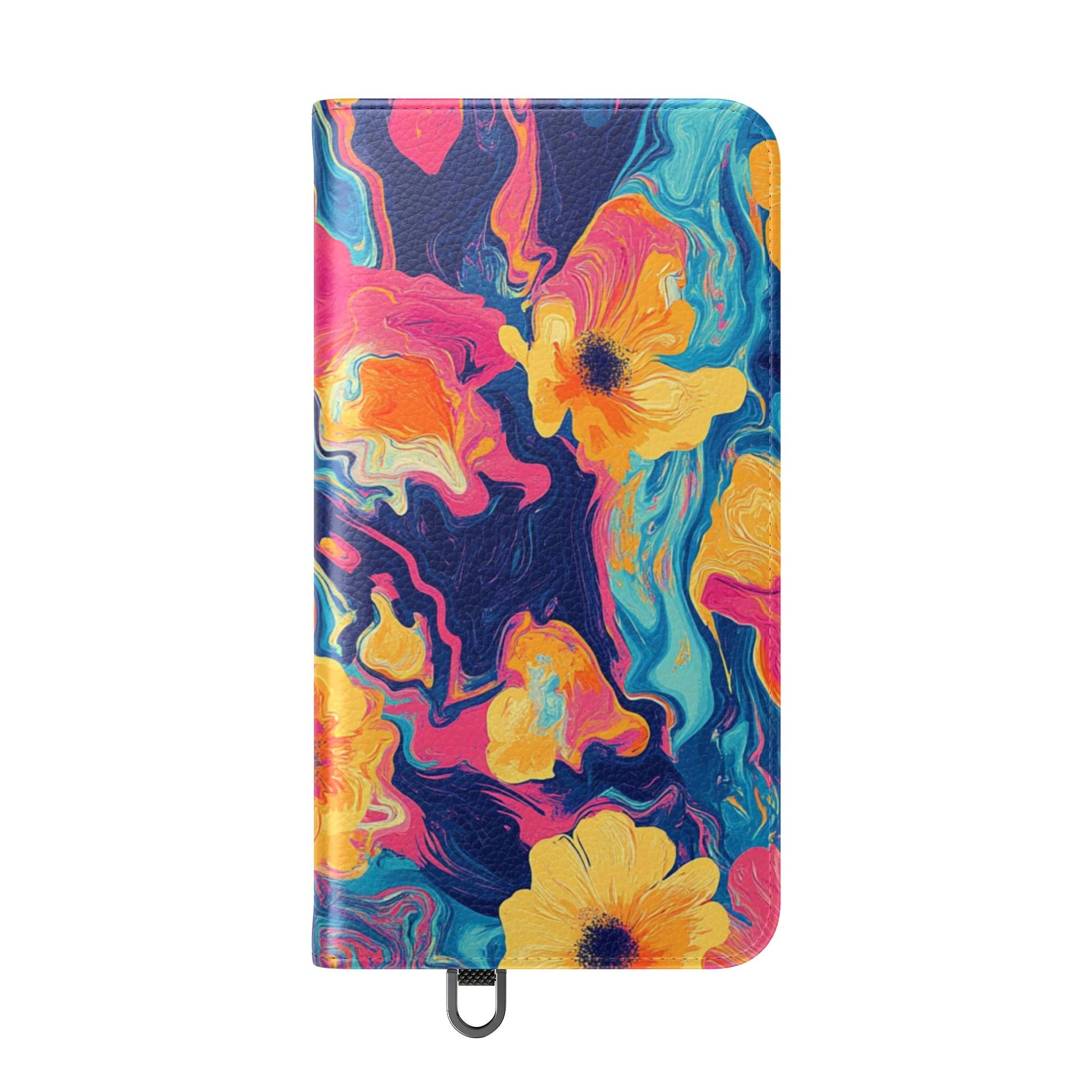 Vibrant Abstract Floral Flip Cases, Artsulli - Art is Long, Life is Short, Phone Case, , , , , , , 