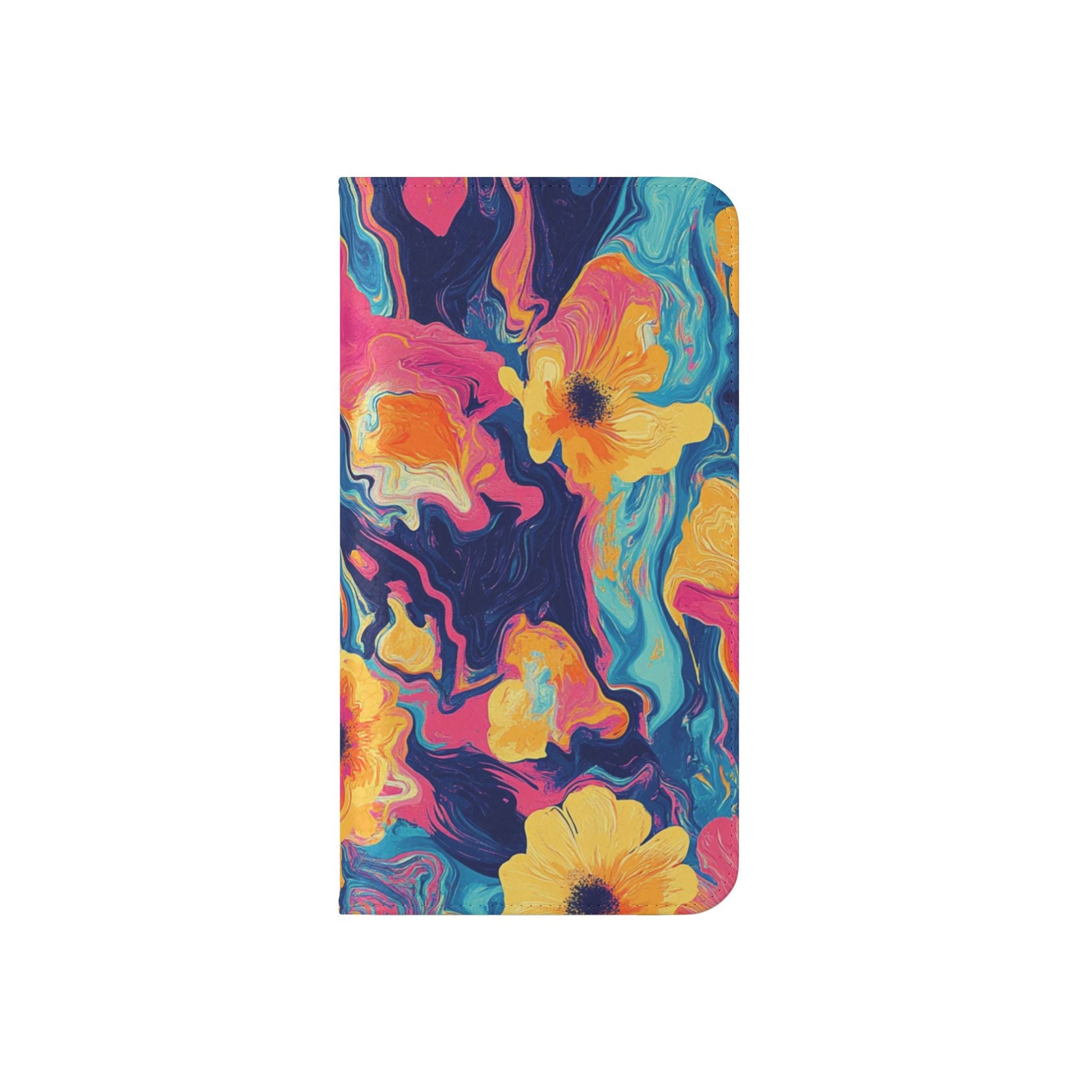 Vibrant Abstract Floral Flip Cases, Artsulli - Art is Long, Life is Short, Phone Case, , , , , , , 