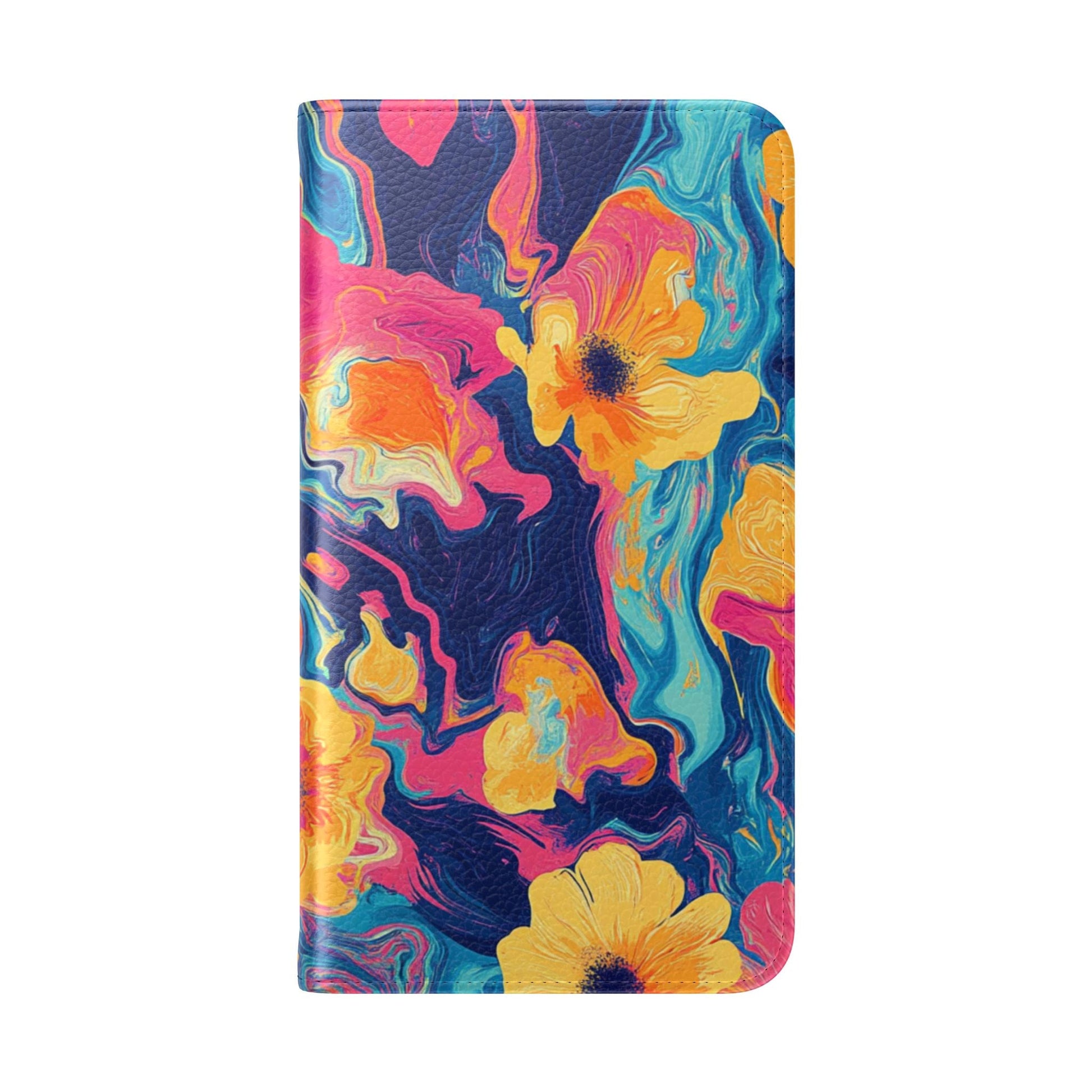 Vibrant Abstract Floral Flip Cases, Artsulli - Art is Long, Life is Short, Phone Case, , , , , , , 