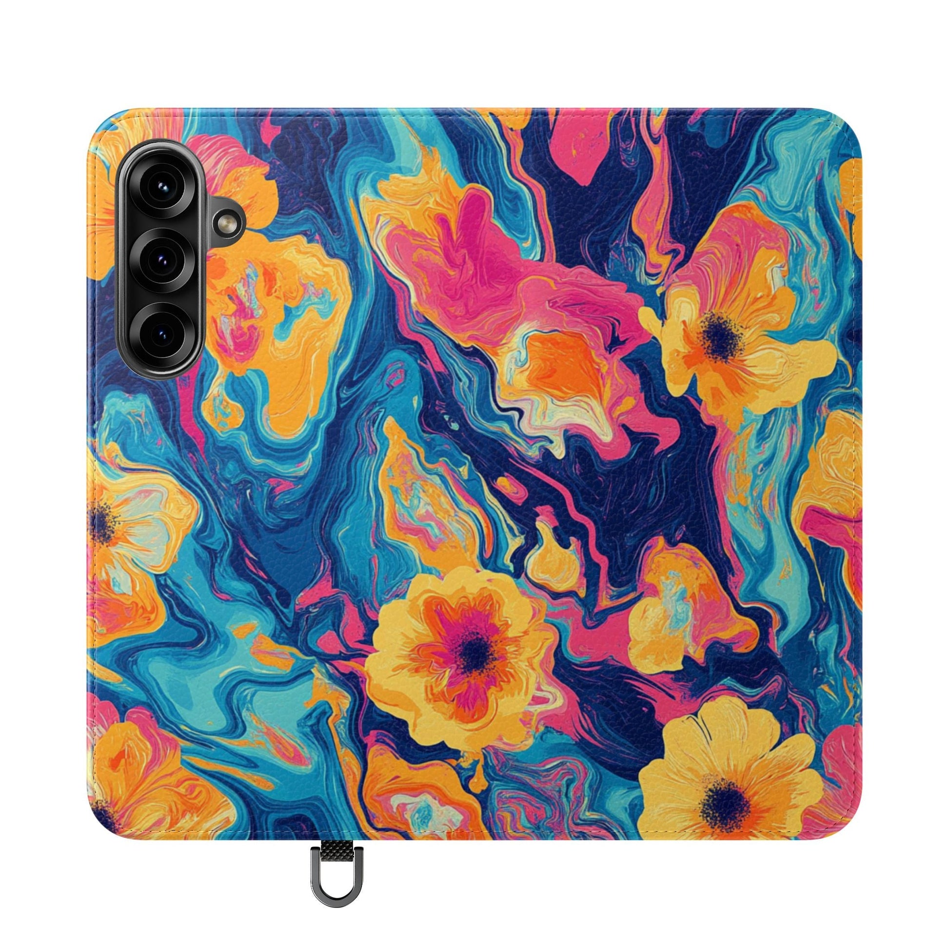 Vibrant Abstract Floral Flip Cases, Artsulli - Art is Long, Life is Short, Phone Case, Size, Samsung Galaxy S25 Plus, , , , , 52099023182896606444