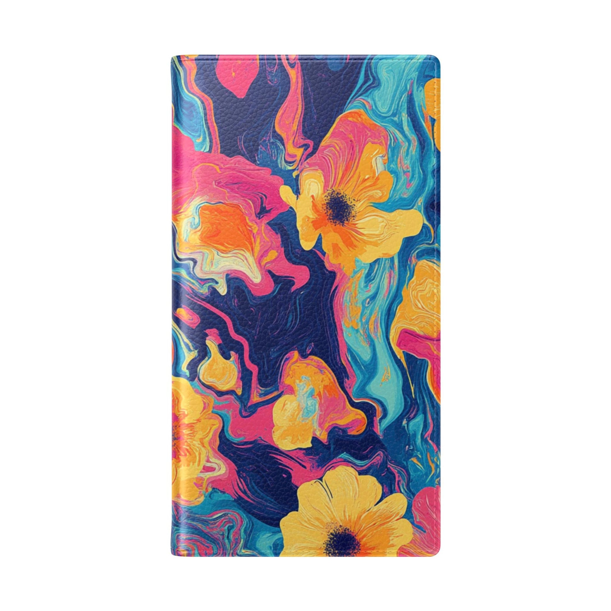 Vibrant Abstract Floral Flip Cases, Artsulli - Art is Long, Life is Short, Phone Case, , , , , , , 