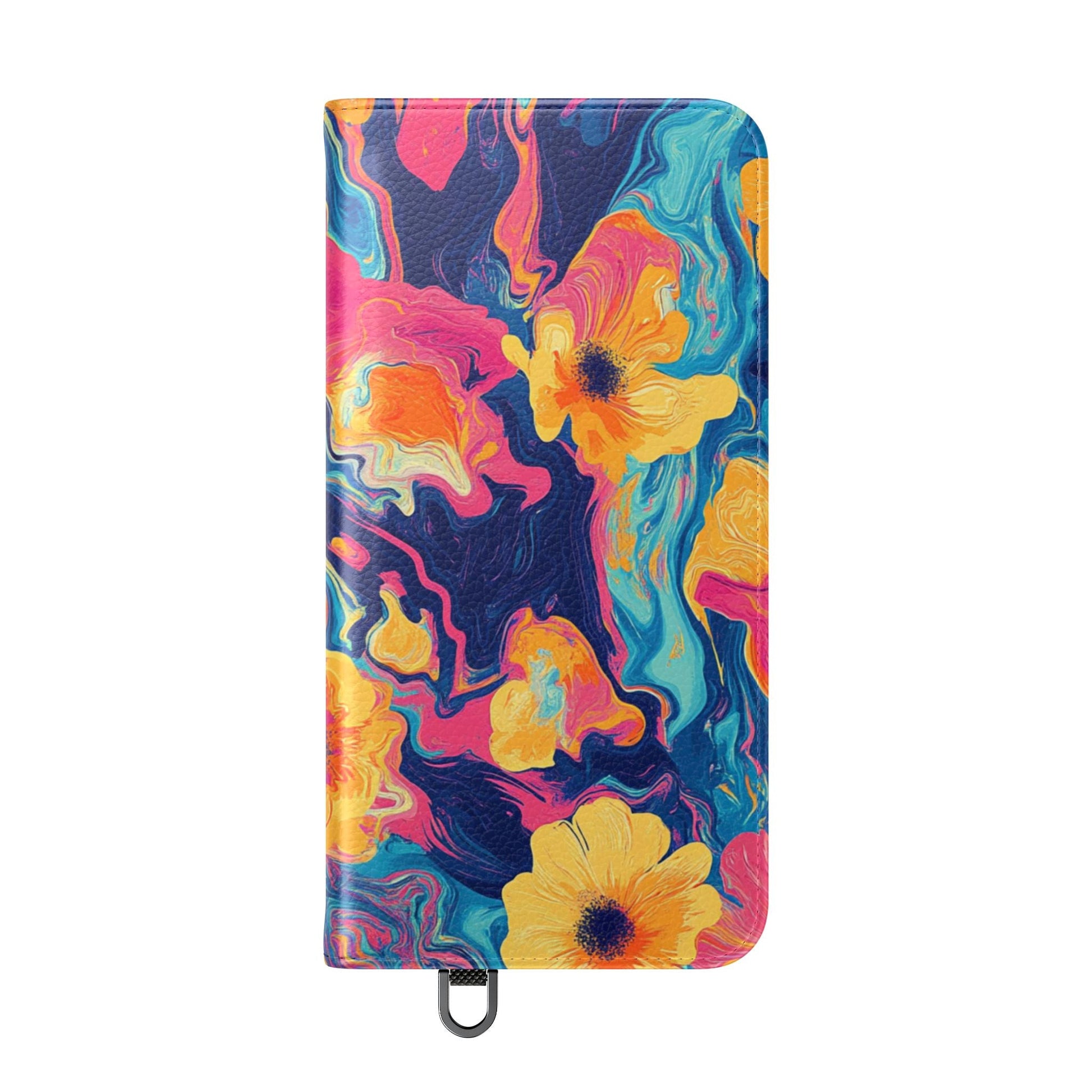 Vibrant Abstract Floral Flip Cases, Artsulli - Art is Long, Life is Short, Phone Case, , , , , , , 