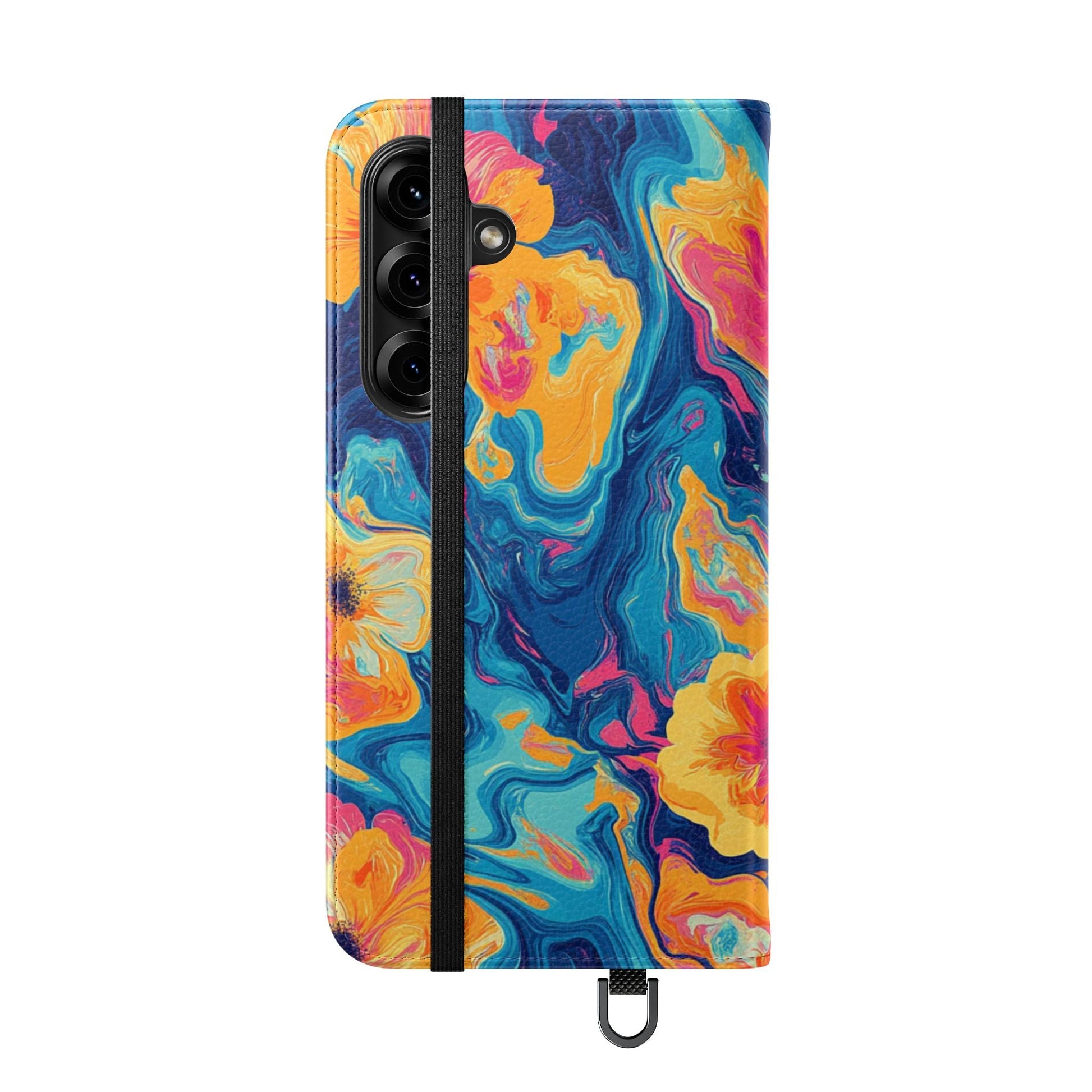 Vibrant Abstract Floral Flip Cases, Artsulli - Art is Long, Life is Short, Phone Case, , , , , , , 