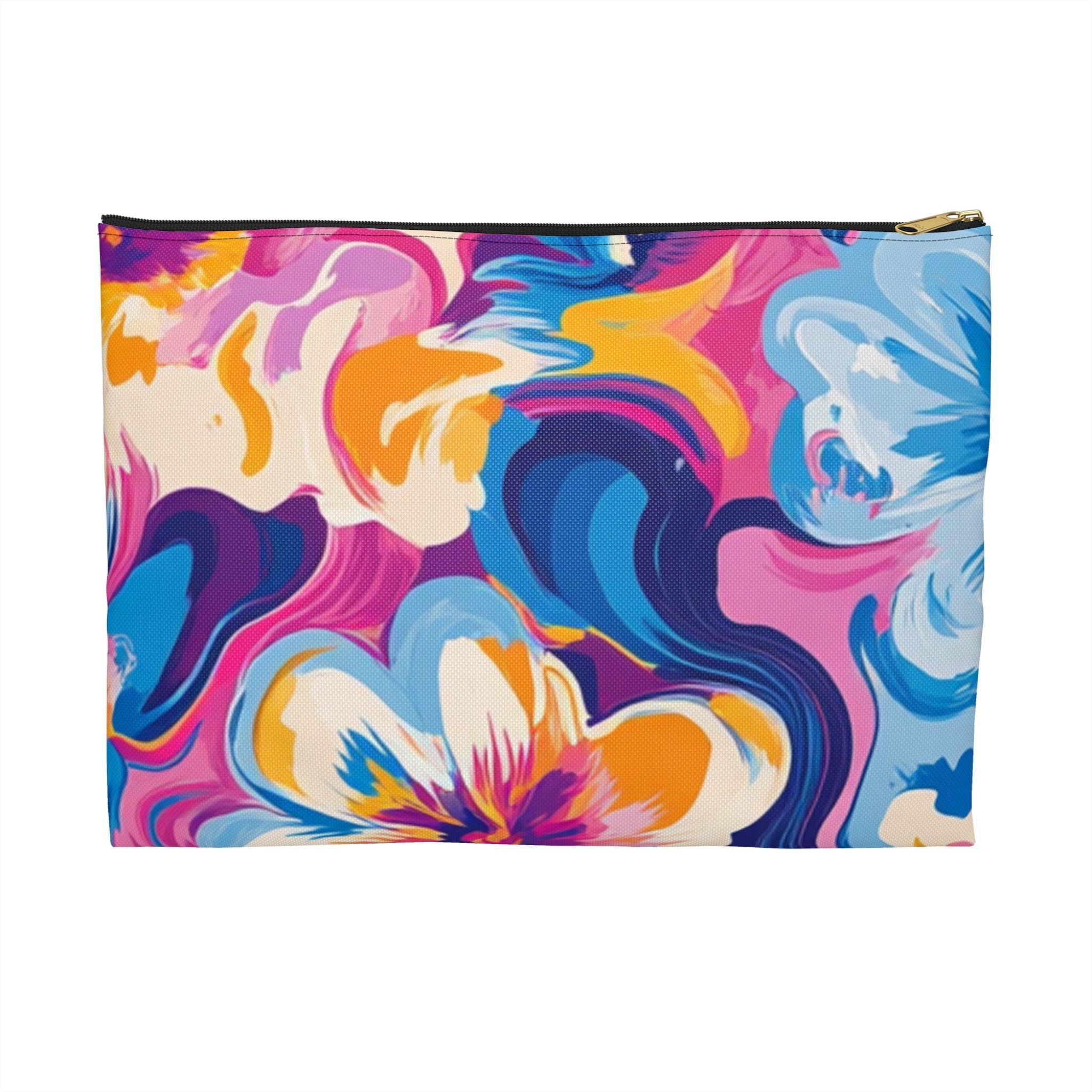 Printify Vibrant Abstract Floral Pouch 2025