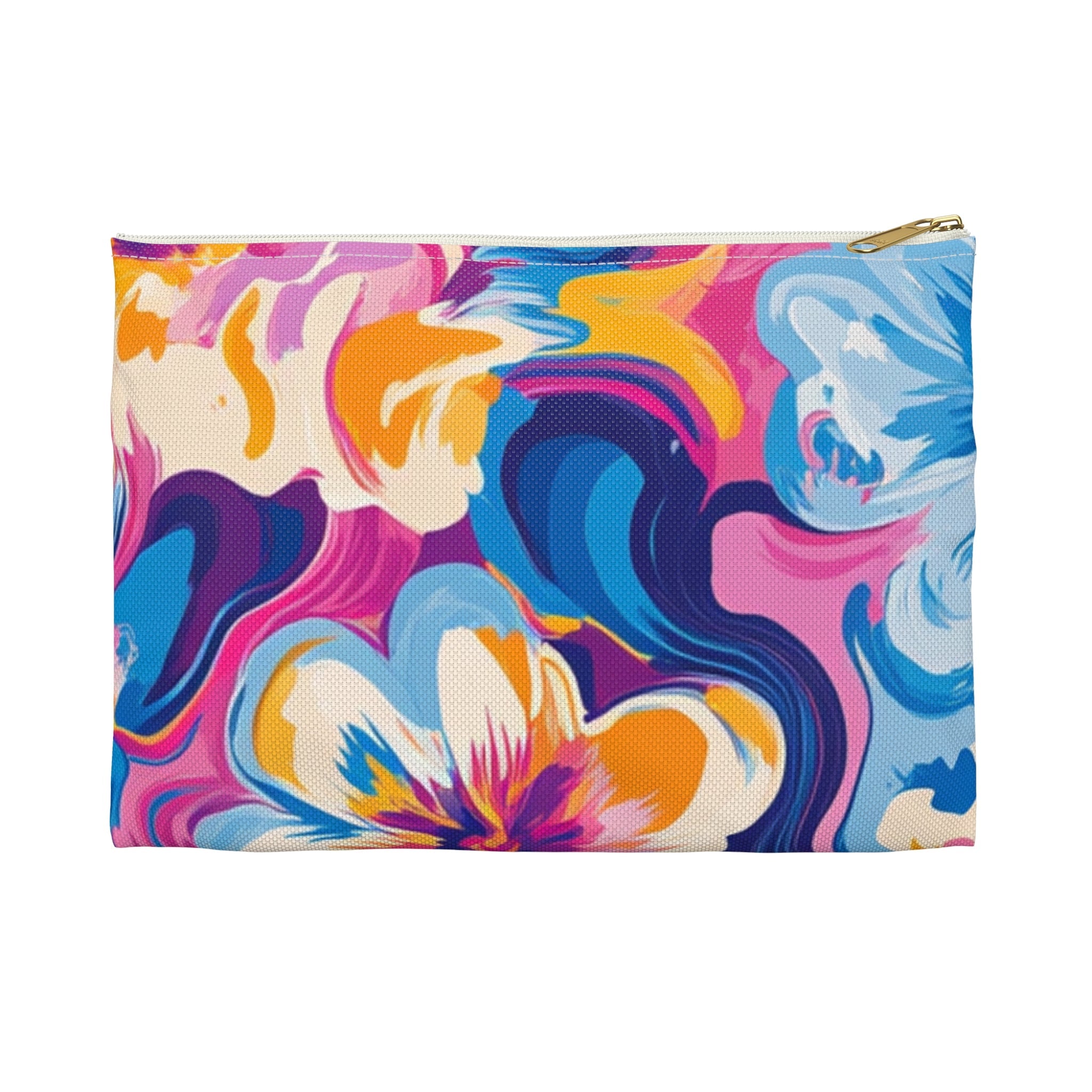 Printify Vibrant Abstract Floral Pouch 2025