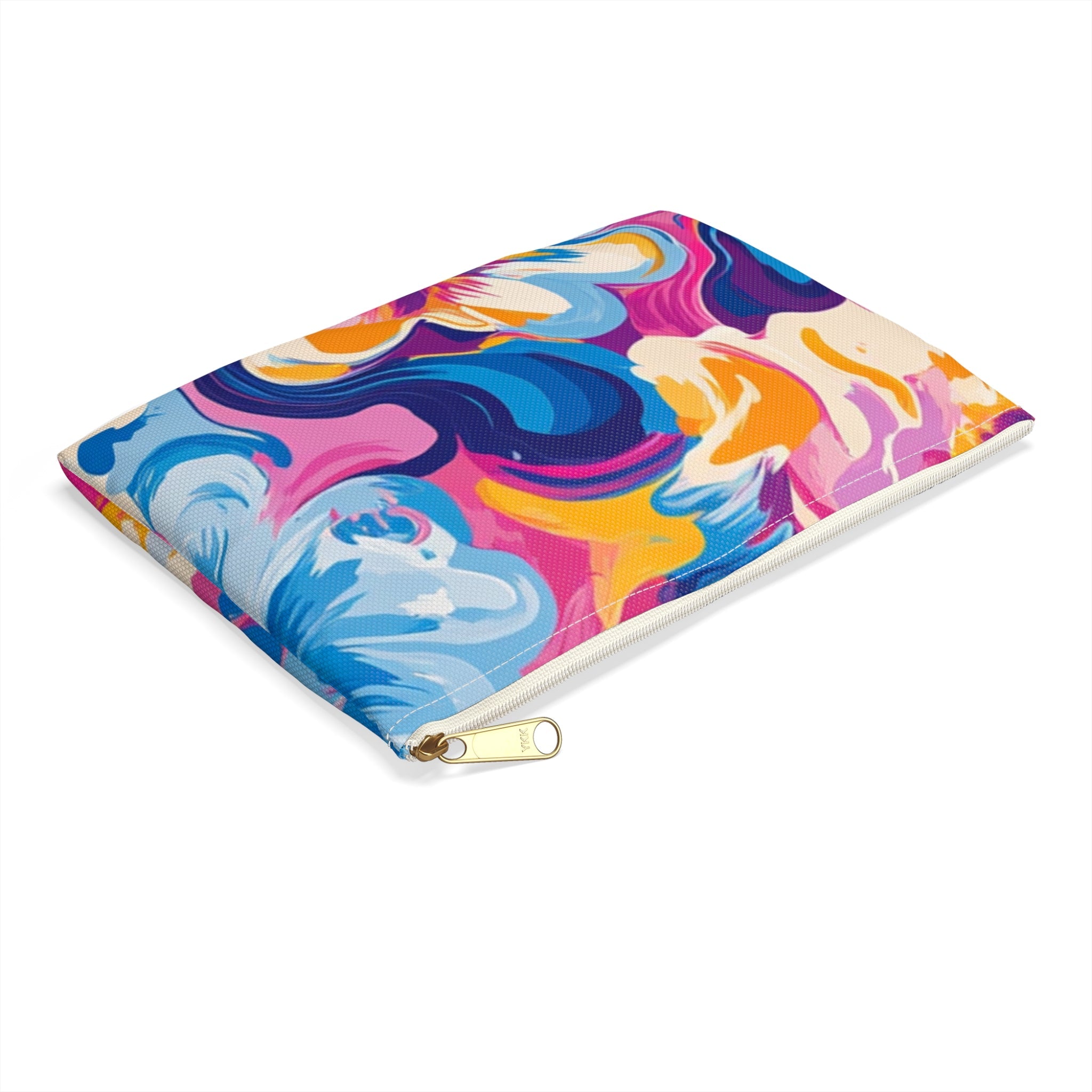 Vibrant Abstract Floral Pouch, Artsulli - Art is Long, Life is Short, Bags, , , , , , , 