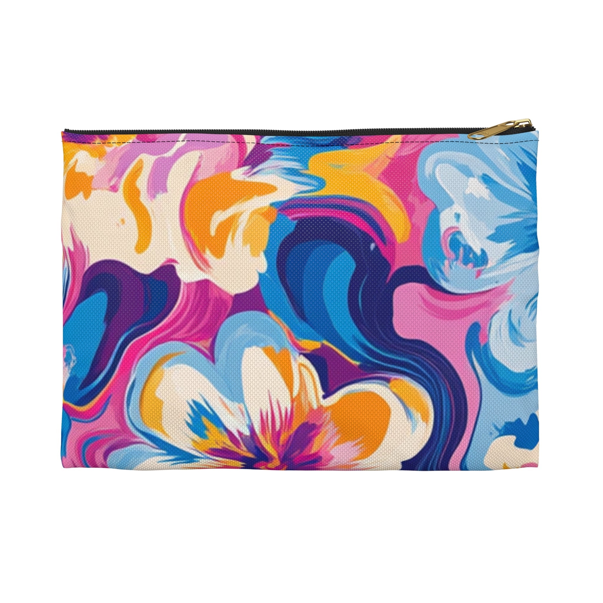 Printify Vibrant Abstract Floral Pouch 2025