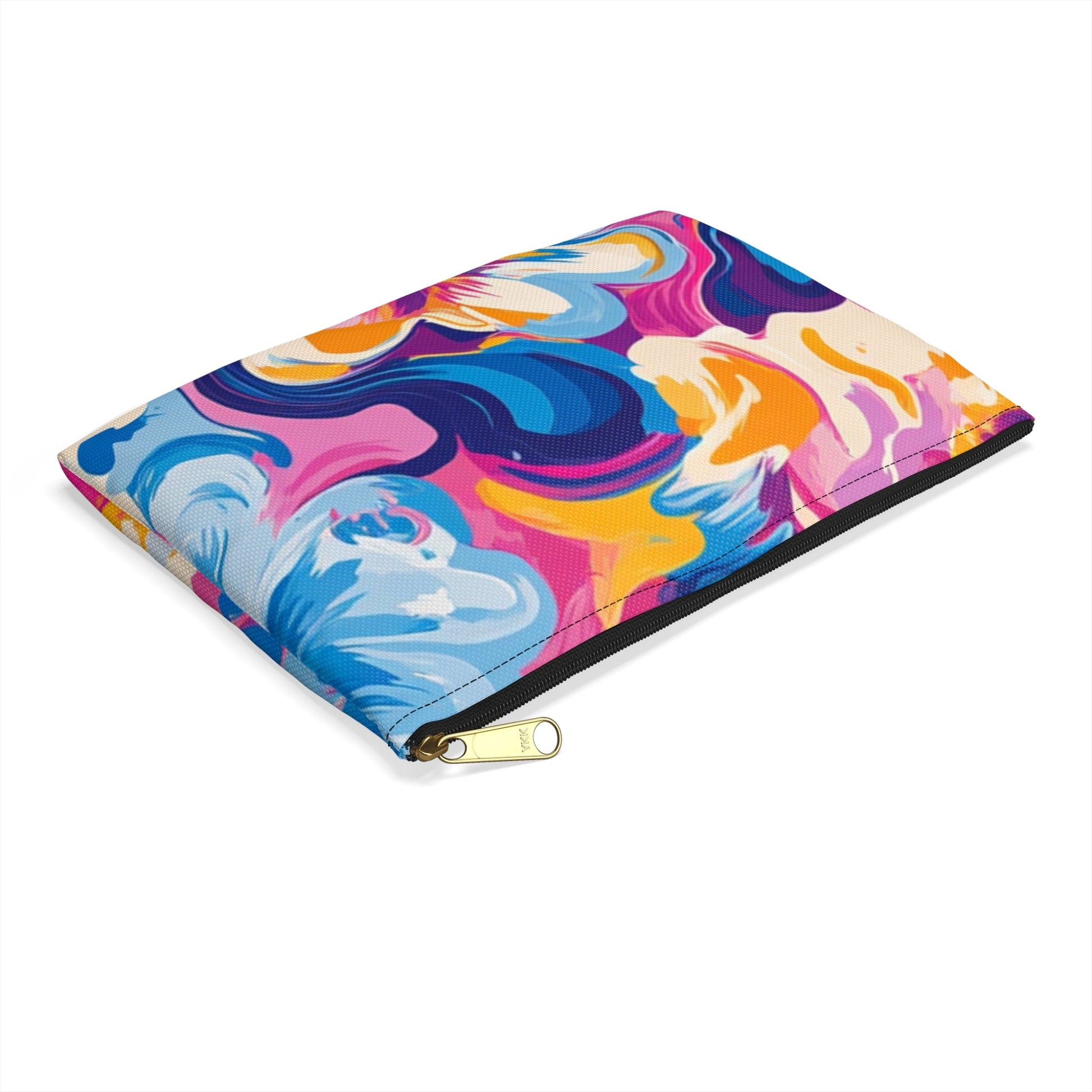 Vibrant Abstract Floral Pouch, Artsulli - Art is Long, Life is Short, Bags, , , , , , , 