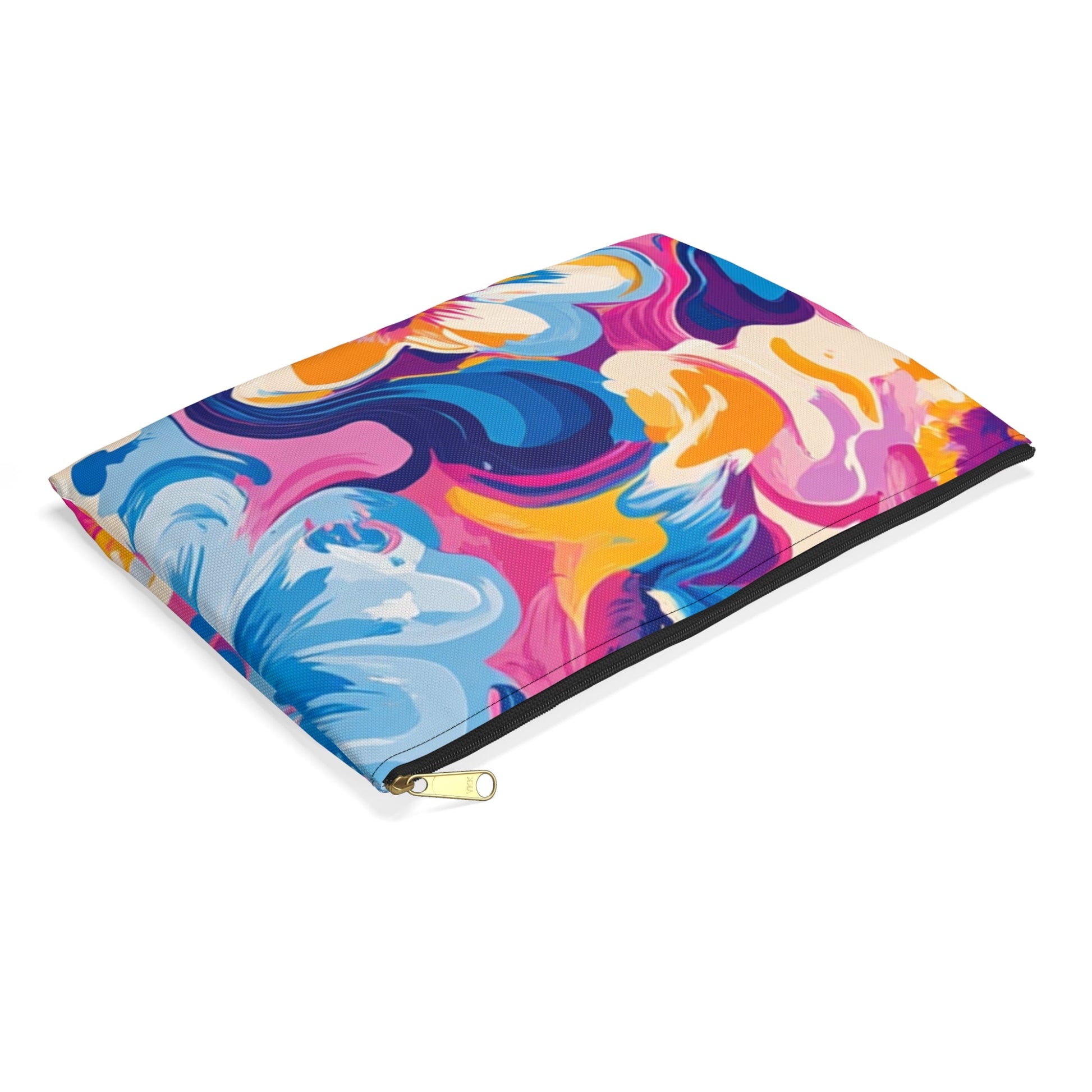 Vibrant Abstract Floral Pouch, Artsulli - Art is Long, Life is Short, Bags, , , , , , , 