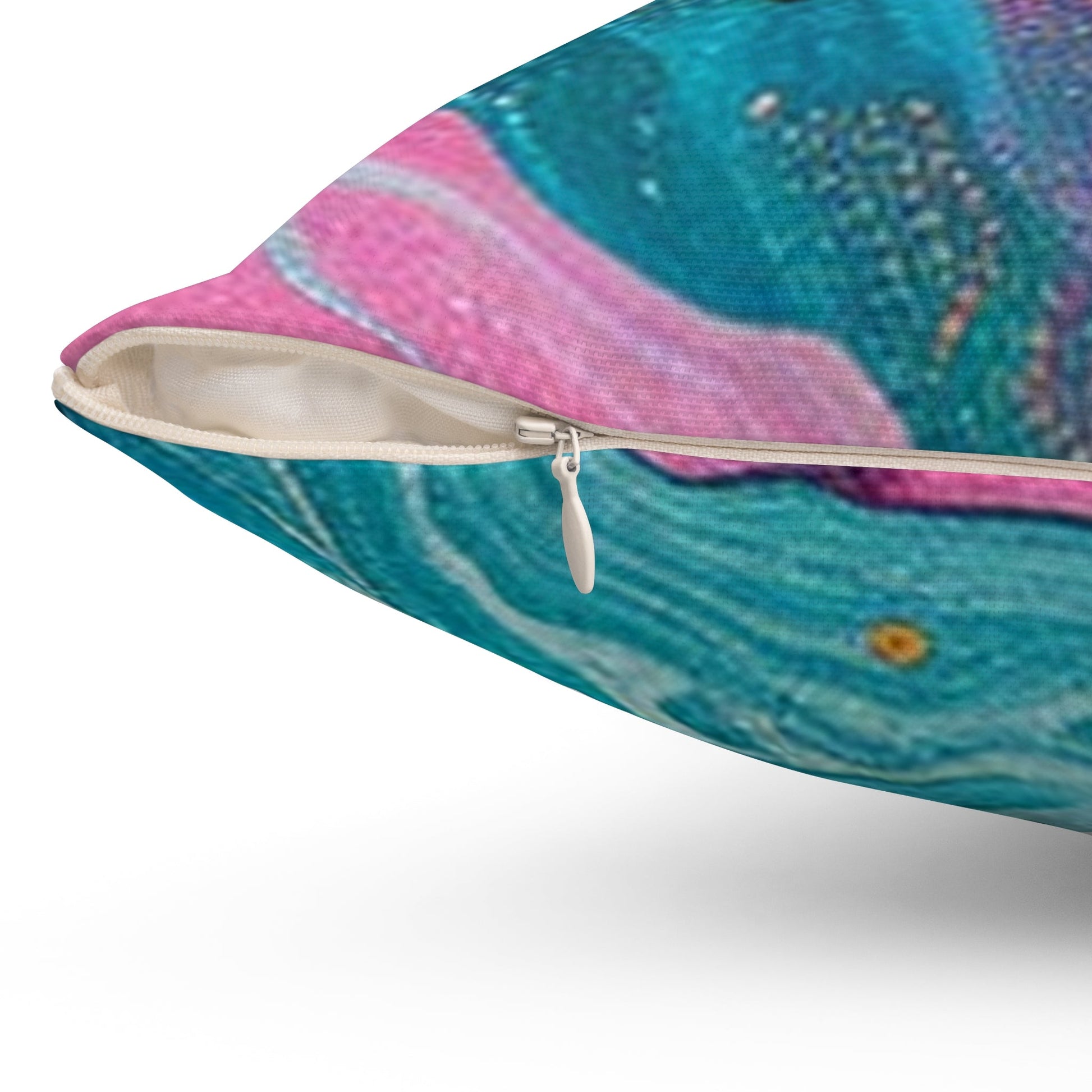Vibrant Abstract Fluid Art Throw Pillow, Artsulli - Art is Long, Life is Short, Home Decor, , , , , , , 