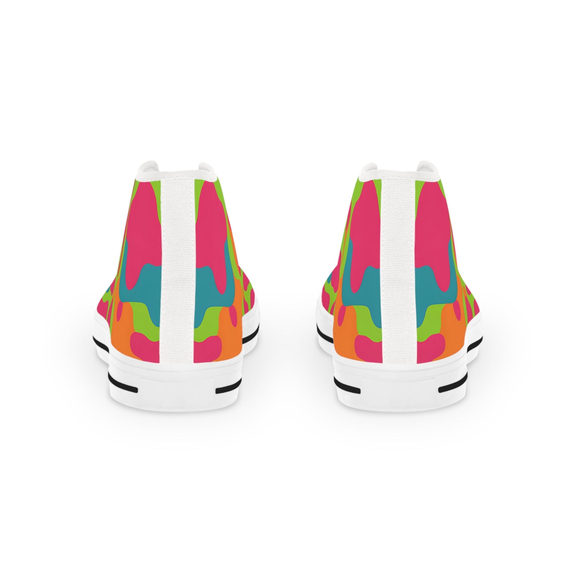 Vibrant Abstract High-Top Sneakers, Artsulli - Art is Long, Life is Short, Shoes, , , , , , , 