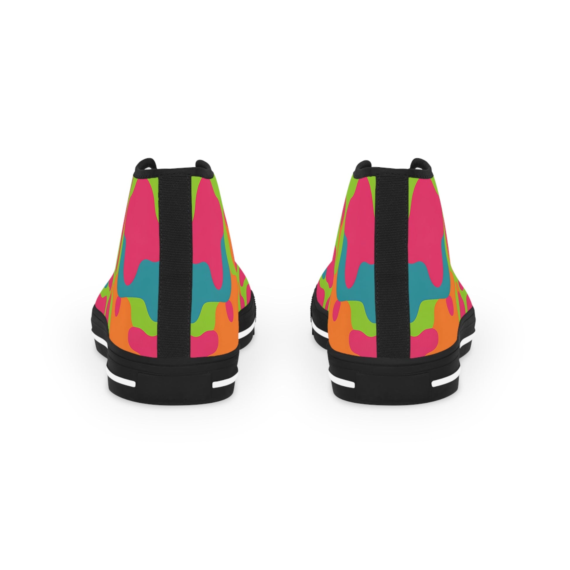 Vibrant Abstract High-Top Sneakers, Artsulli - Art is Long, Life is Short, Shoes, , , , , , , 