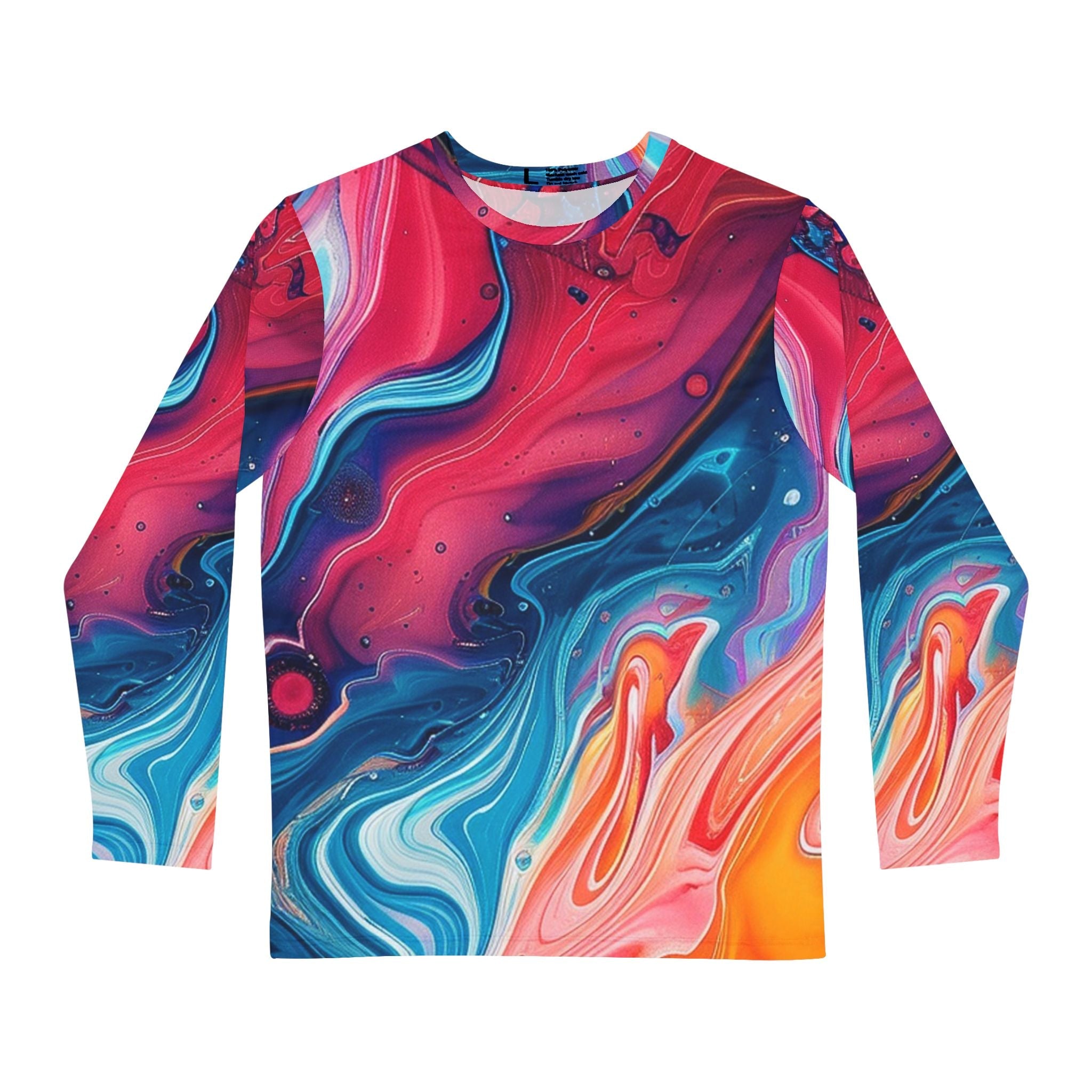 Printify Vibrant Abstract Long Sleeve Tee 2025