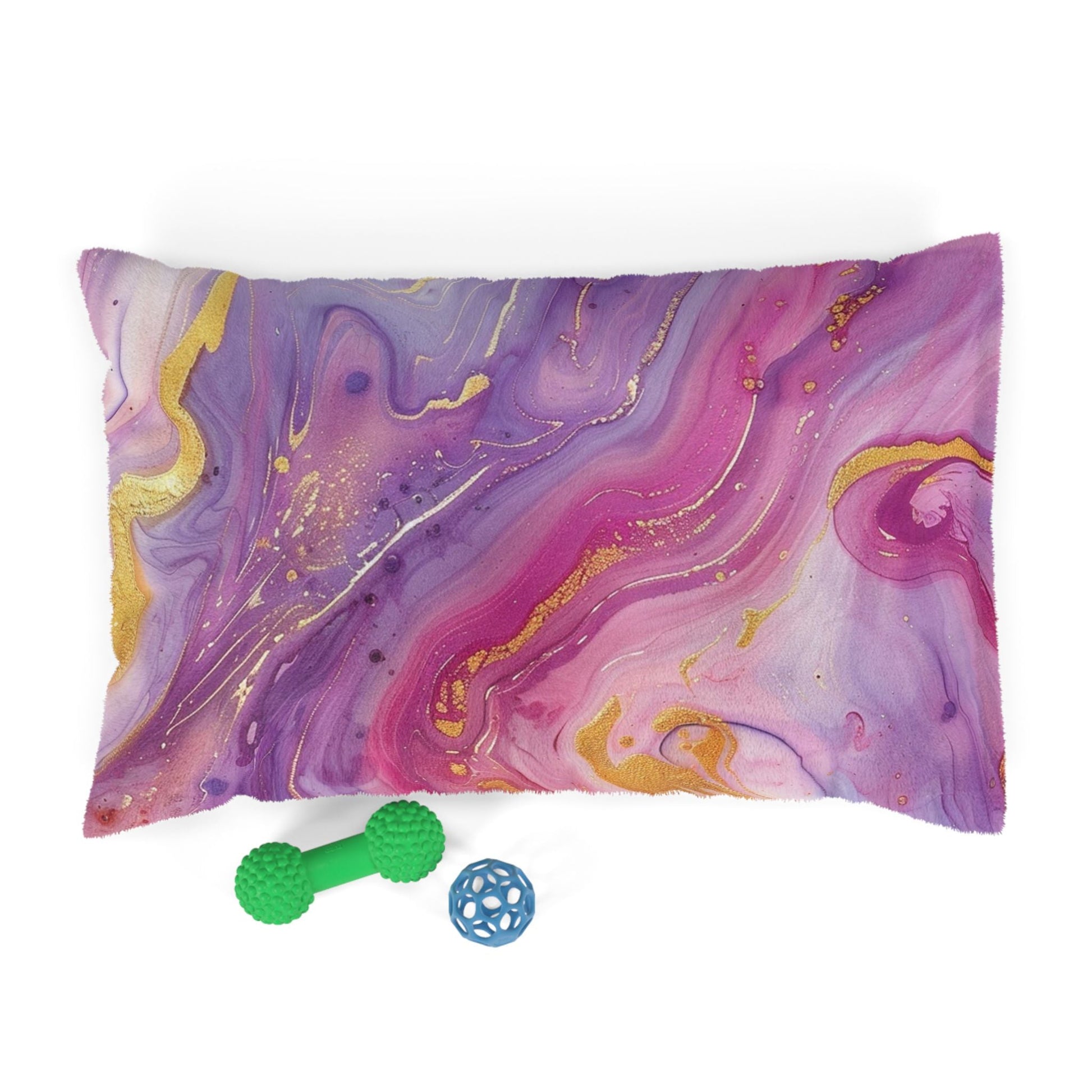 Printify Vibrant Abstract Marble Pet Bed 2025