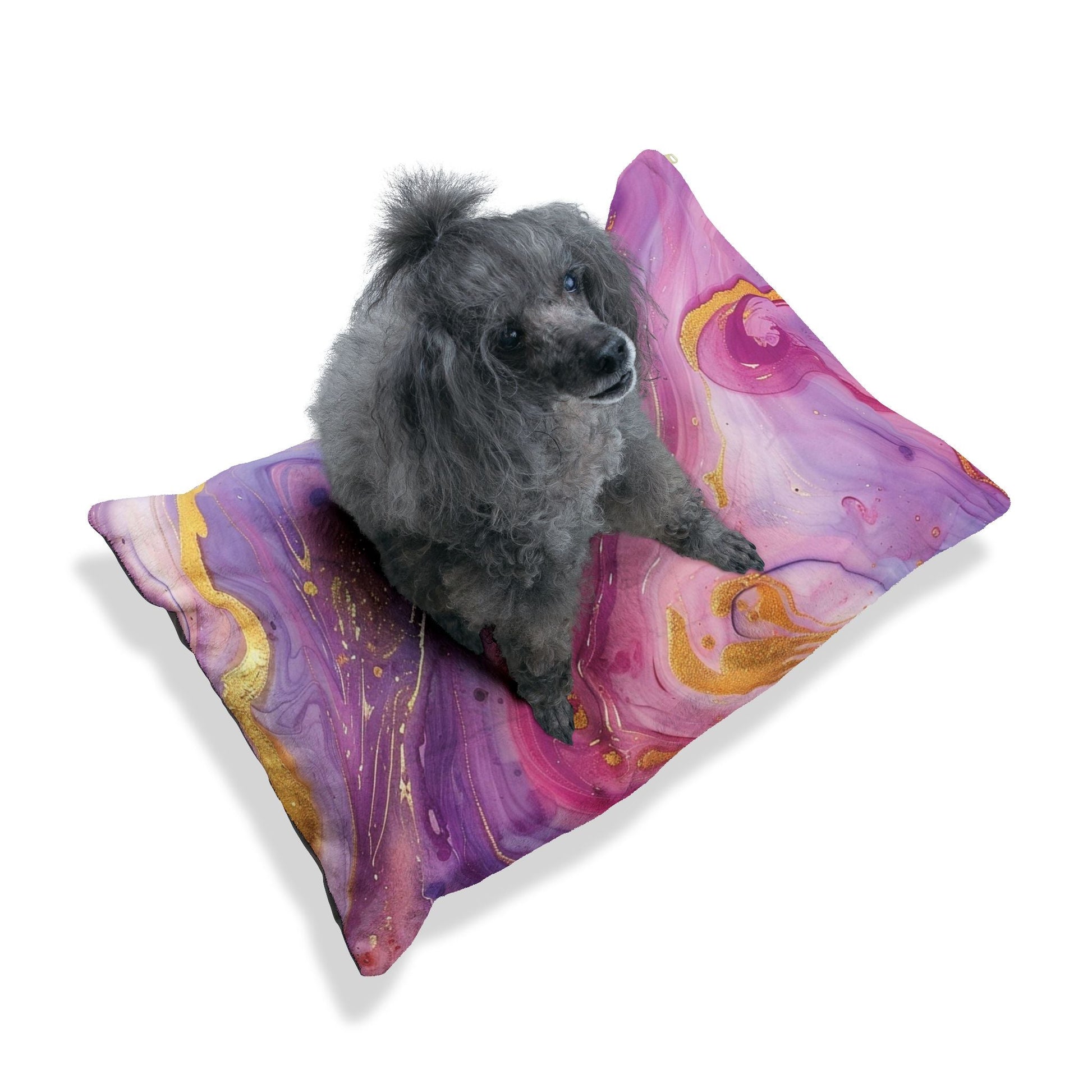 Printify Vibrant Abstract Marble Pet Bed 2025