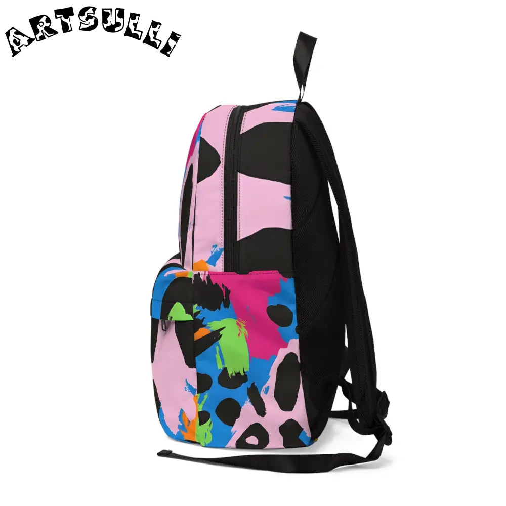 JAKKOUTTHEBXX Vibrant Abstract Pattern Backpack 2025