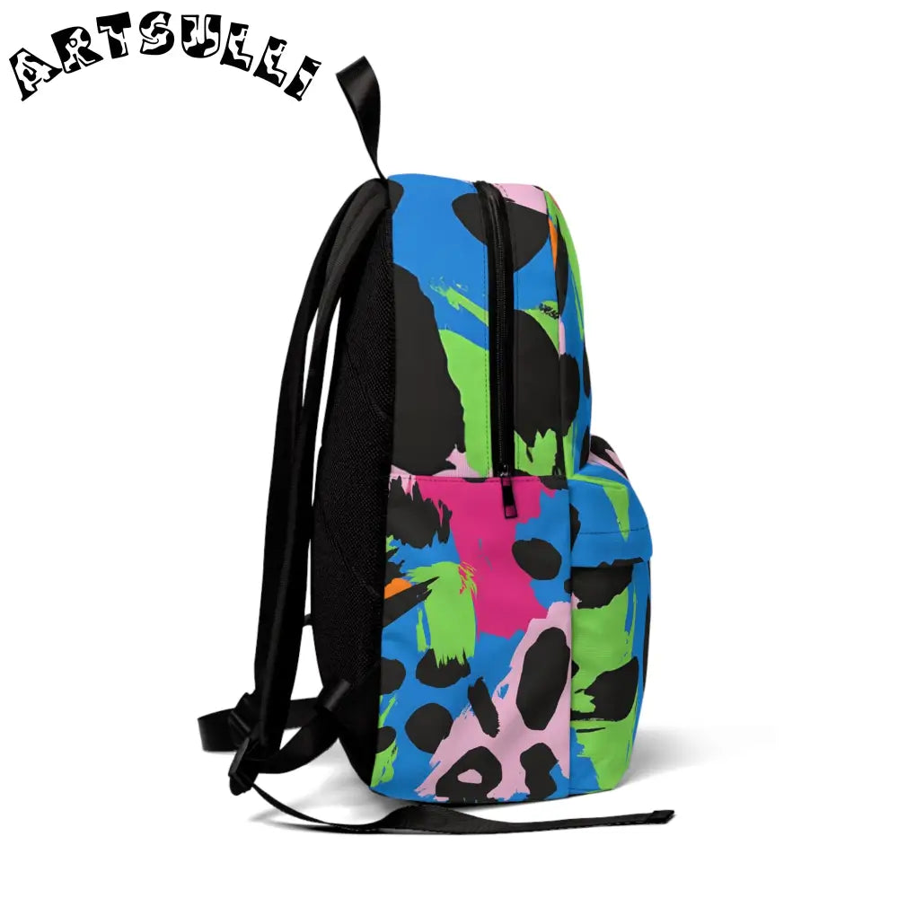 JAKKOUTTHEBXX Vibrant Abstract Pattern Backpack 2025
