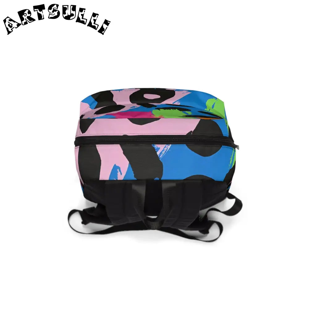 JAKKOUTTHEBXX Vibrant Abstract Pattern Backpack 2025