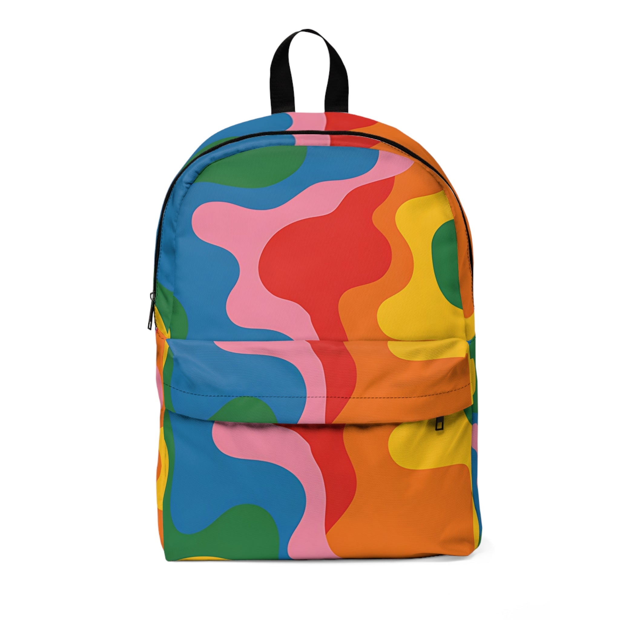 Vibrant Abstract Pattern Backpack, Artsulli - Art is Long, Life is Short, Bags, Size, One size, , , , , 17391289581889314467