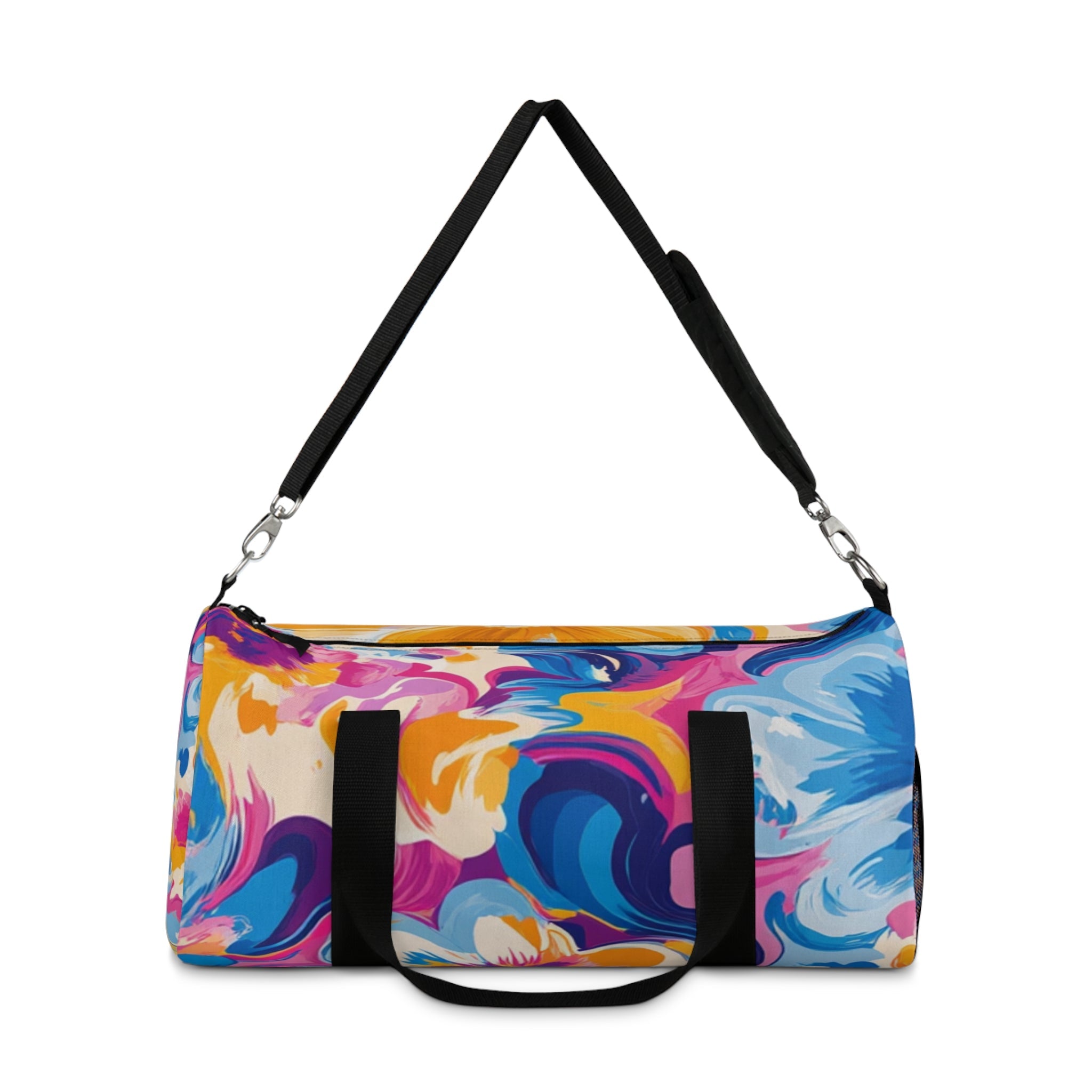 Vibrant Abstract Pattern Duffel Bags, Artsulli - Art is Long, Life is Short, Bags, , , , , , , 