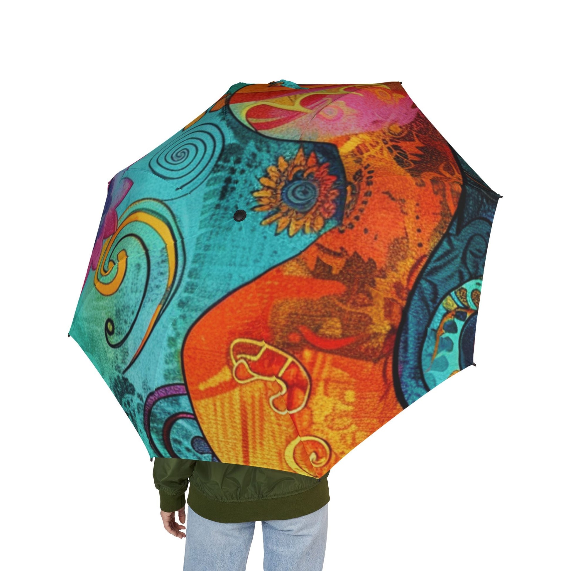 Vibrant Abstract Pattern Umbrella, Artsulli - Art is Long, Life is Short, Accessories, , , , , , , 