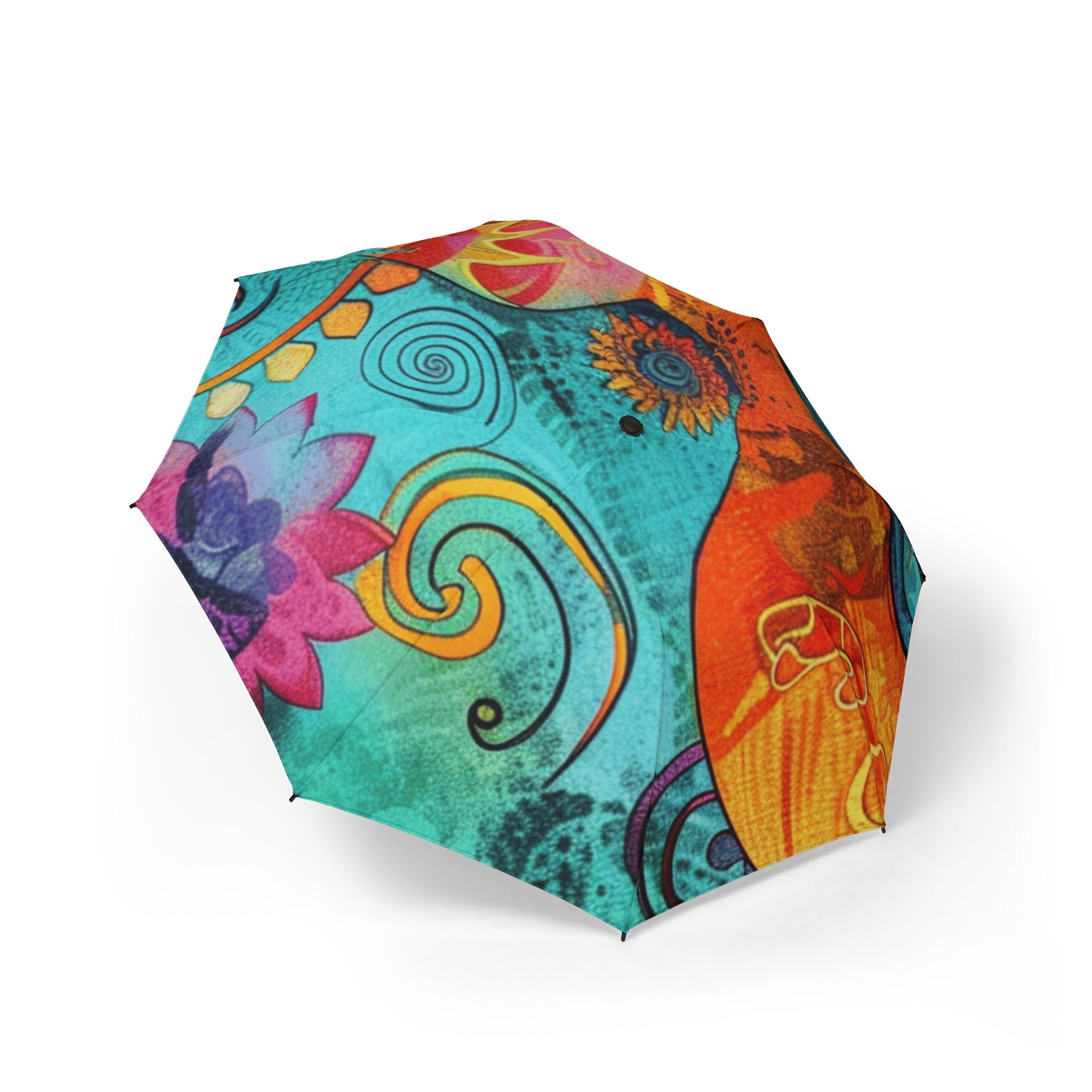 Vibrant Abstract Pattern Umbrella, Artsulli - Art is Long, Life is Short, Accessories, Size, One size, , , , , 25784246238933998974