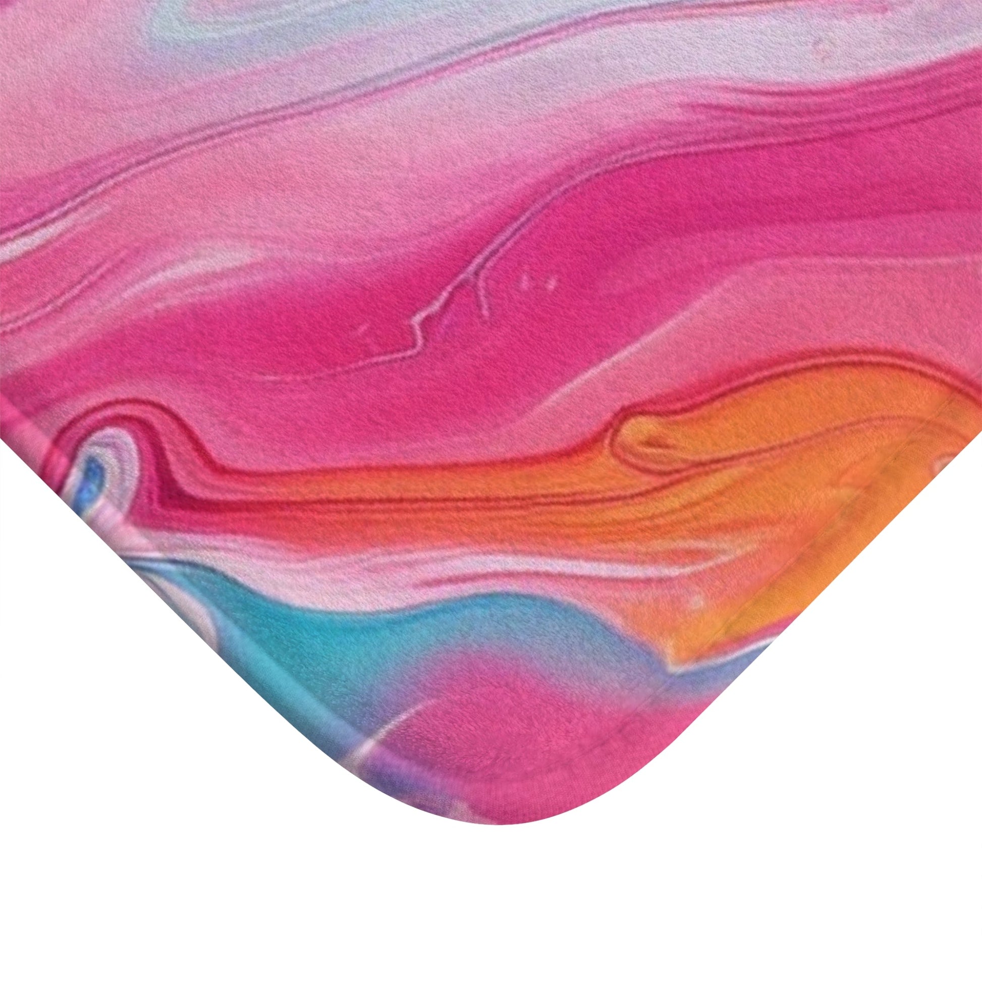 Printify Vibrant Abstract Swirl Bath Mat 2025