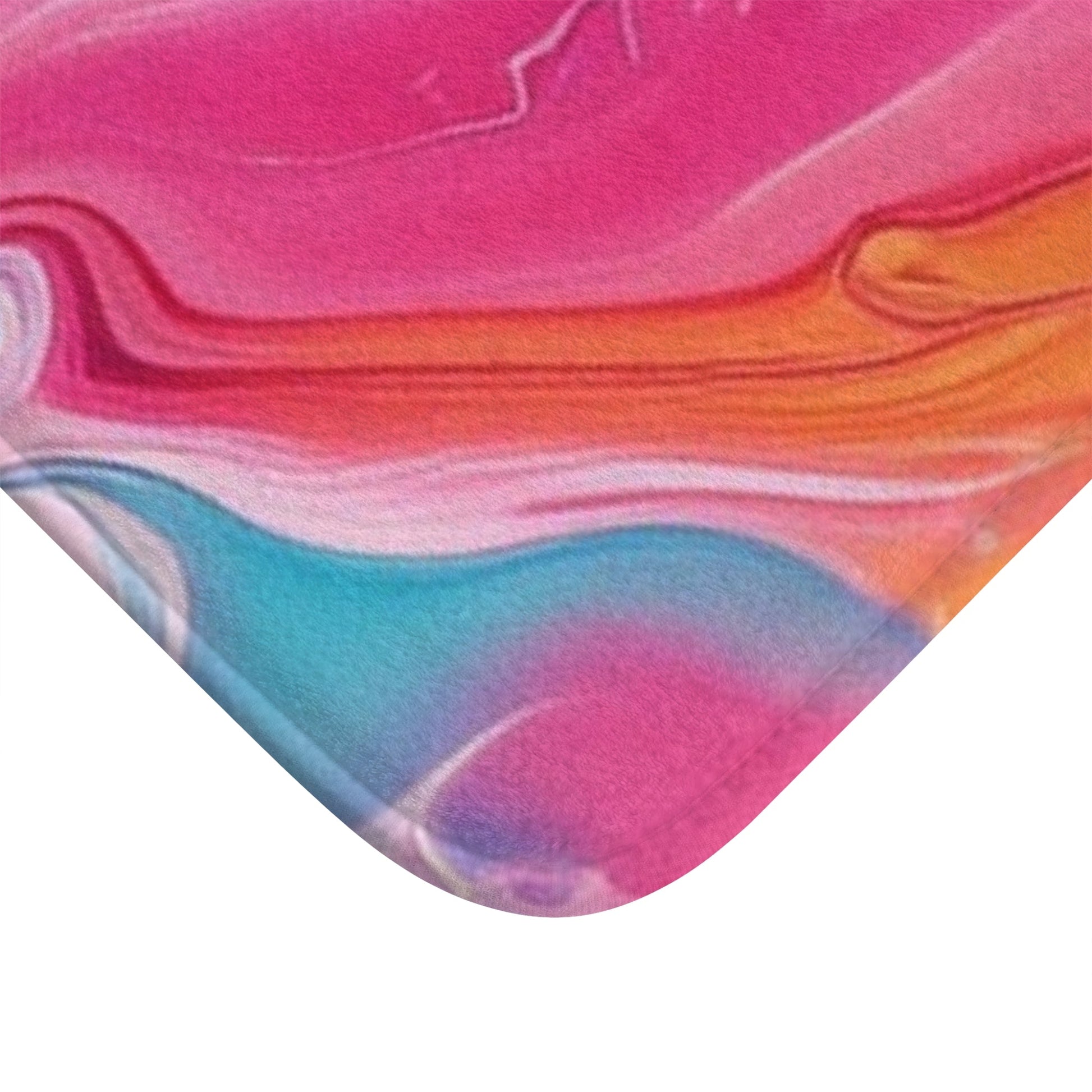 Printify Vibrant Abstract Swirl Bath Mat 2025
