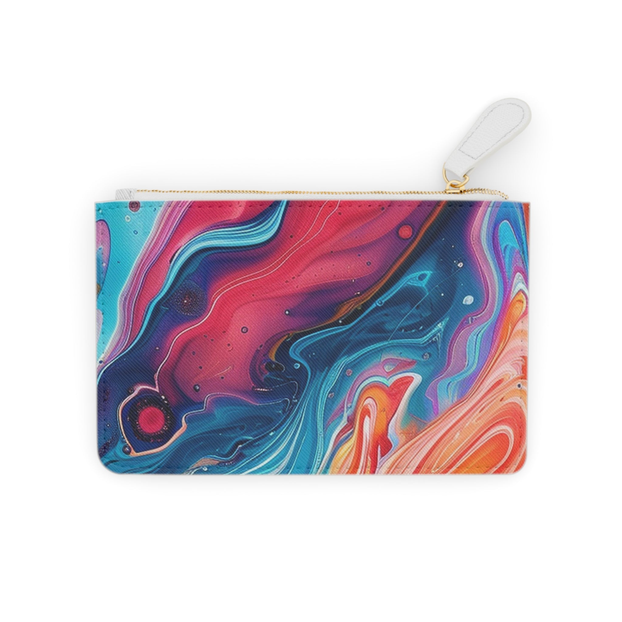 Printify Vibrant Abstract Swirl Clutch Bag 2025