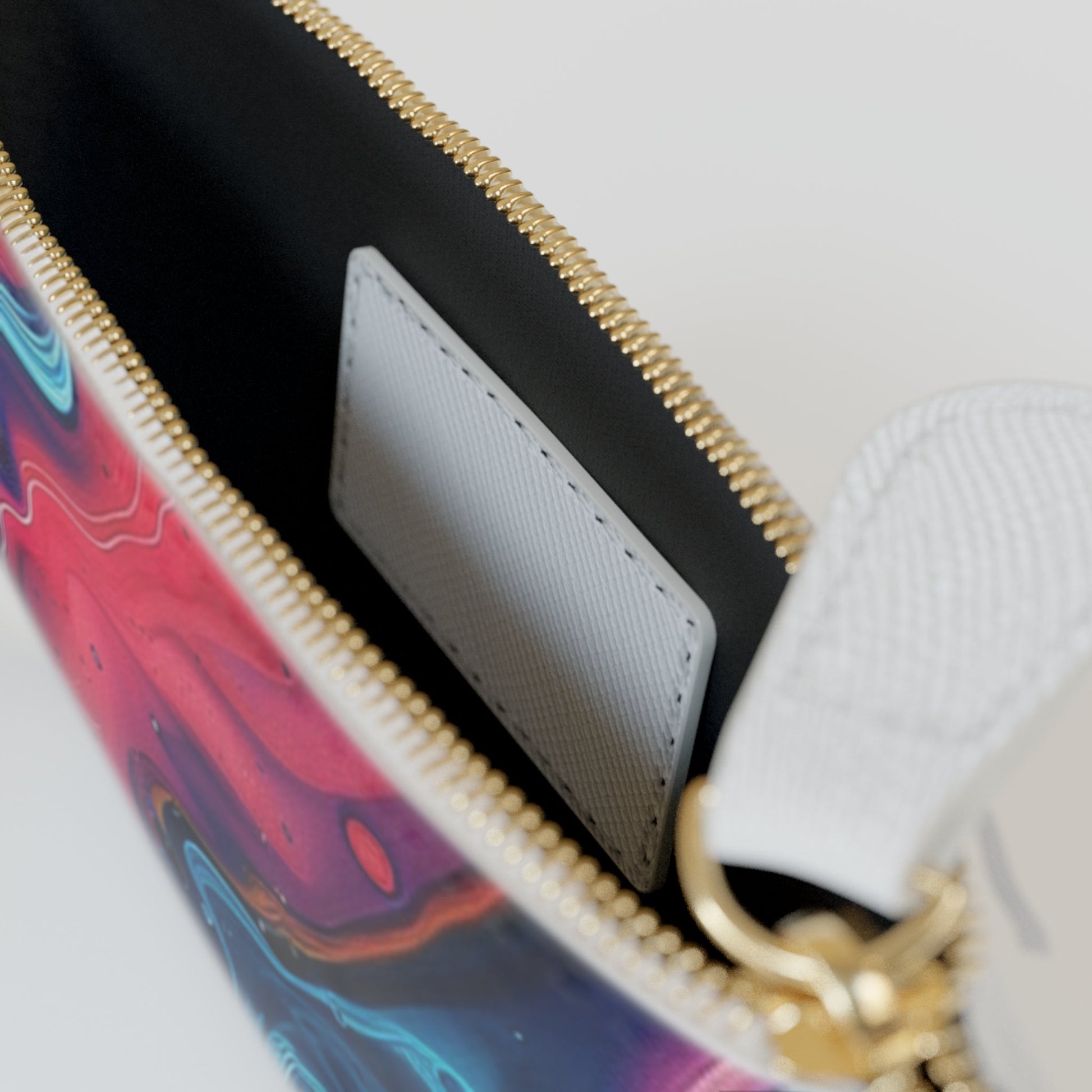 Printify Vibrant Abstract Swirl Clutch Bag 2025
