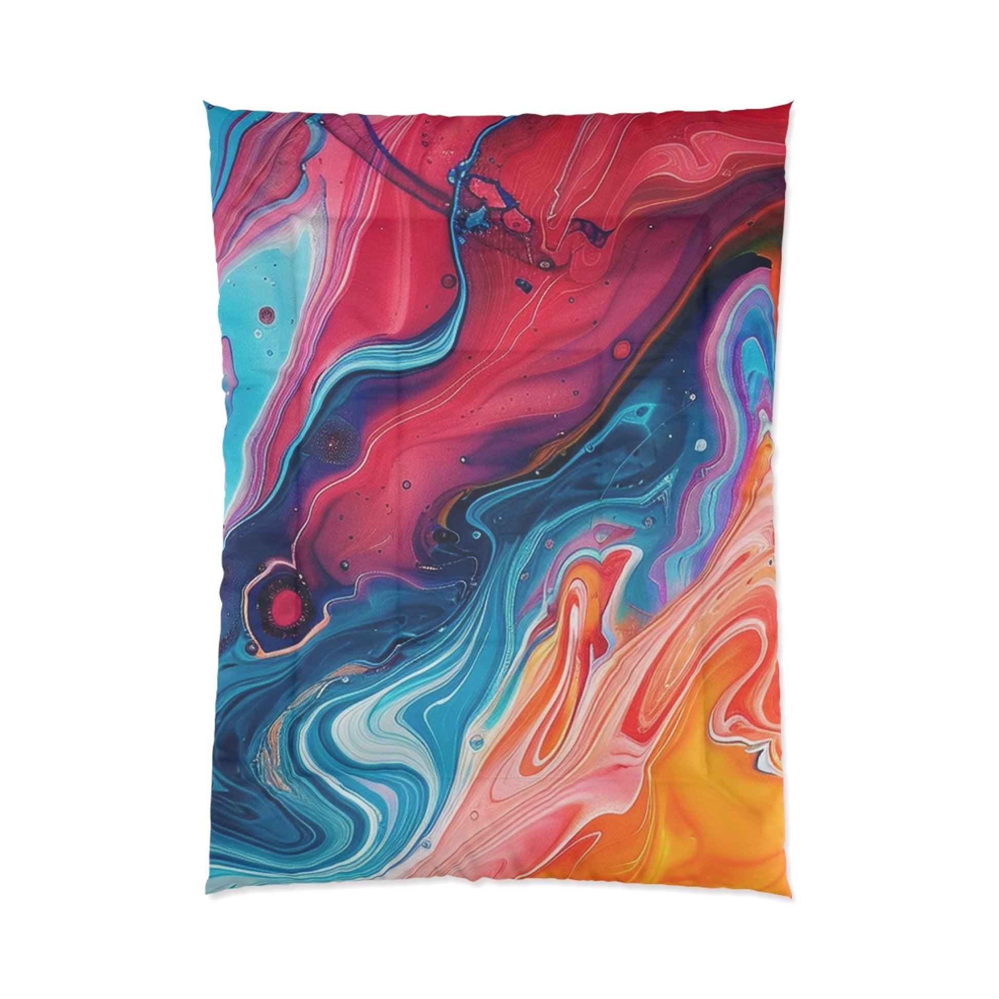 Printify Vibrant Abstract Swirl Comforter 2025
