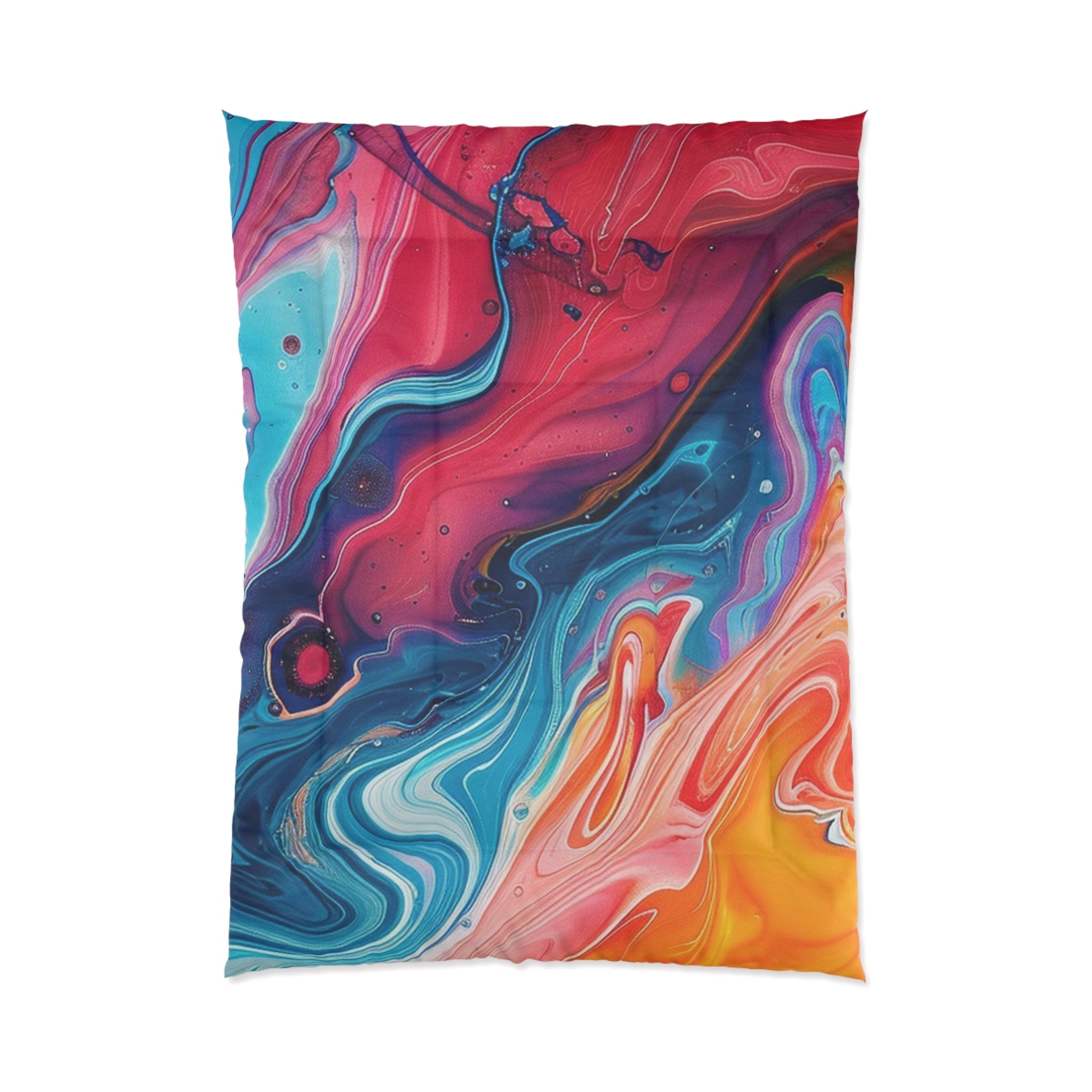 Printify Vibrant Abstract Swirl Comforter 2025