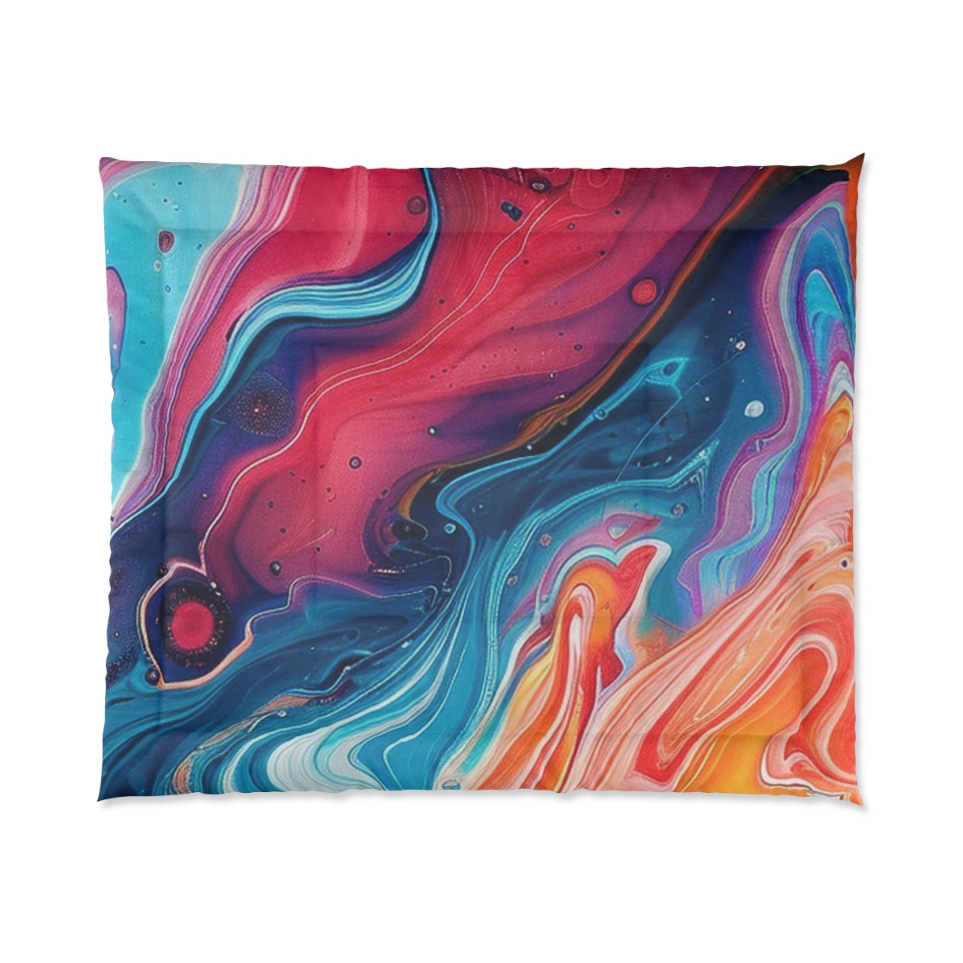 Printify Vibrant Abstract Swirl Comforter 2025