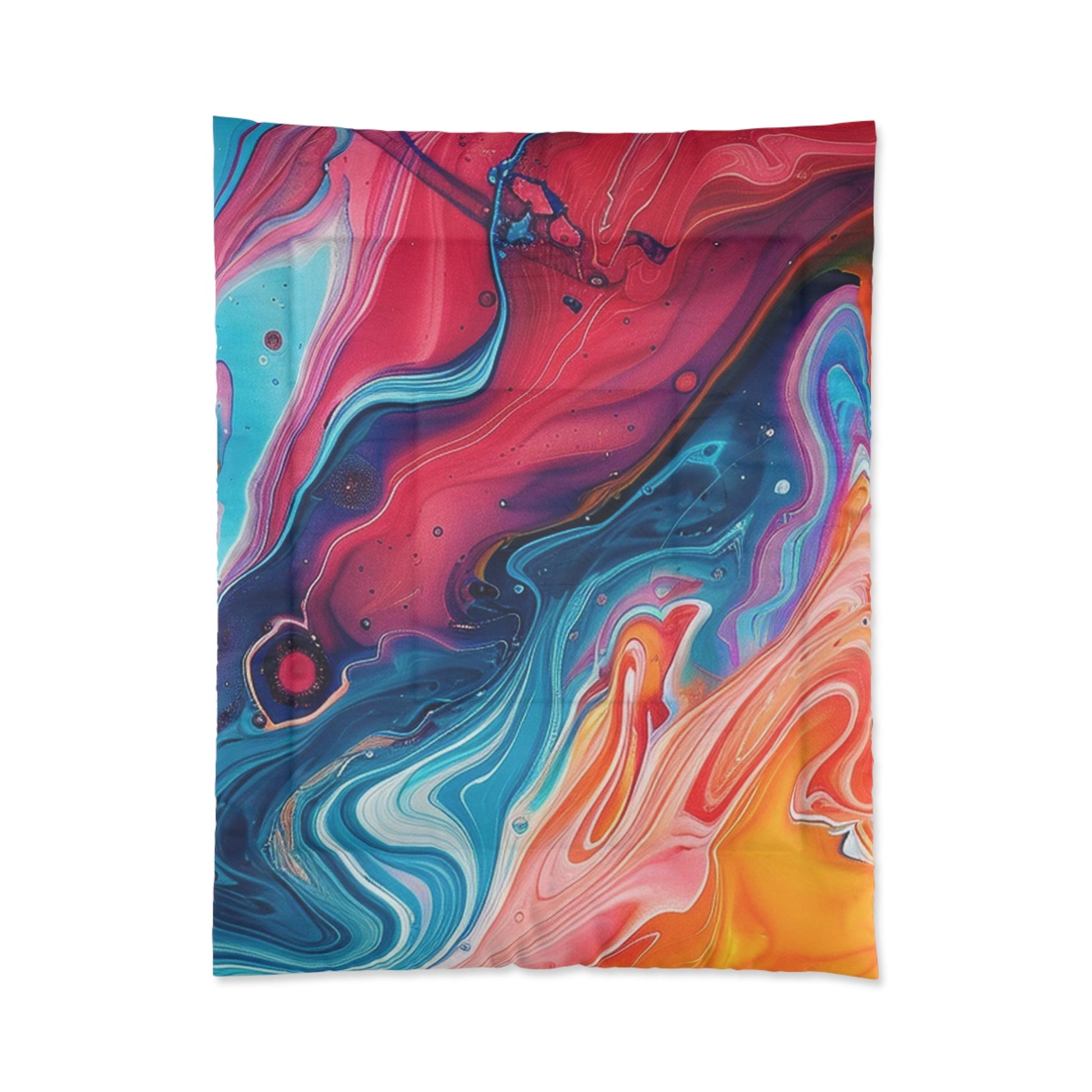 Printify Vibrant Abstract Swirl Comforter 2025