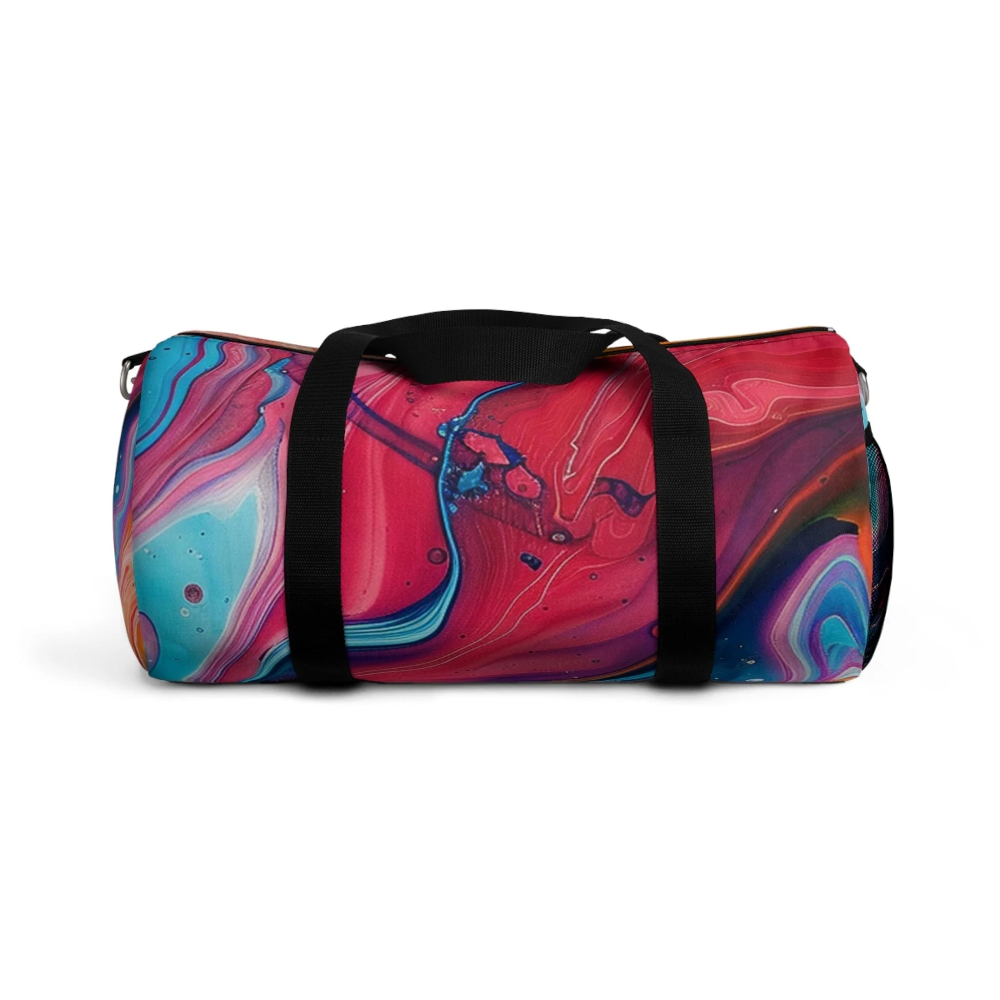 Printify Vibrant Abstract Swirl Duffel Bags 2025