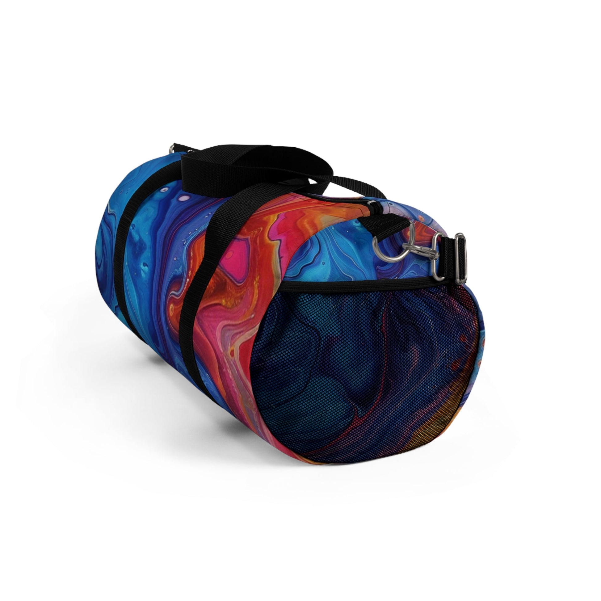 Printify Vibrant Abstract Swirl Duffel Bags 2025