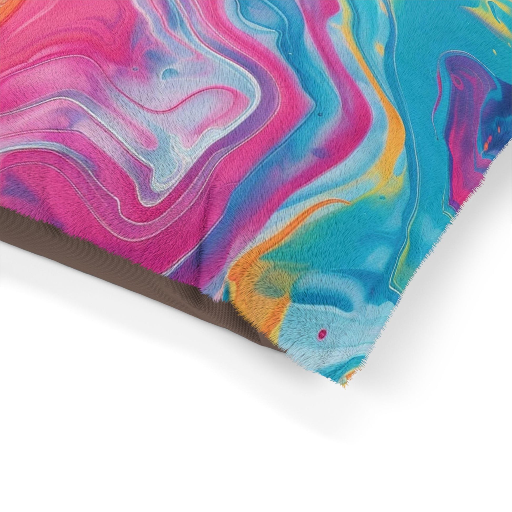 Printify Vibrant Abstract Swirl Pet Bed 2025