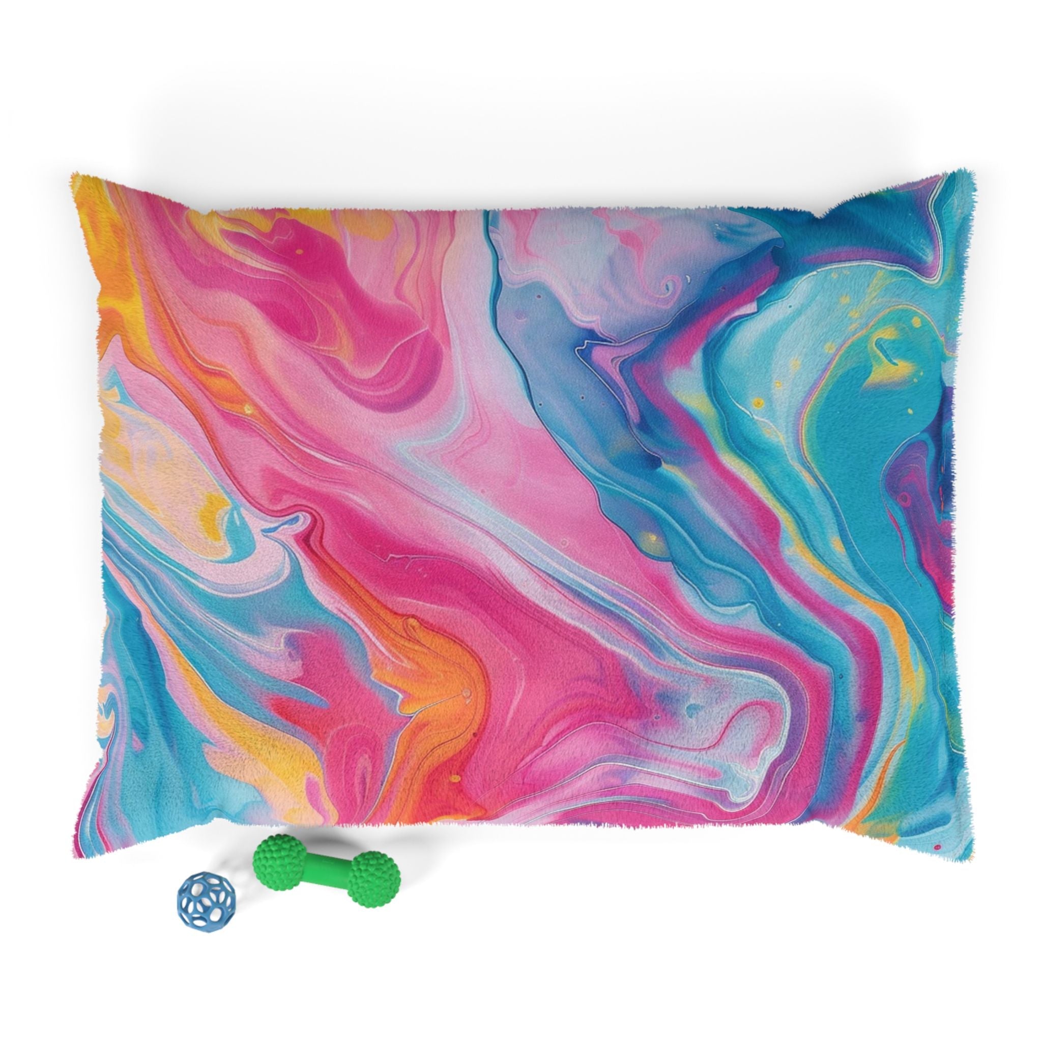 Printify Vibrant Abstract Swirl Pet Bed 2025