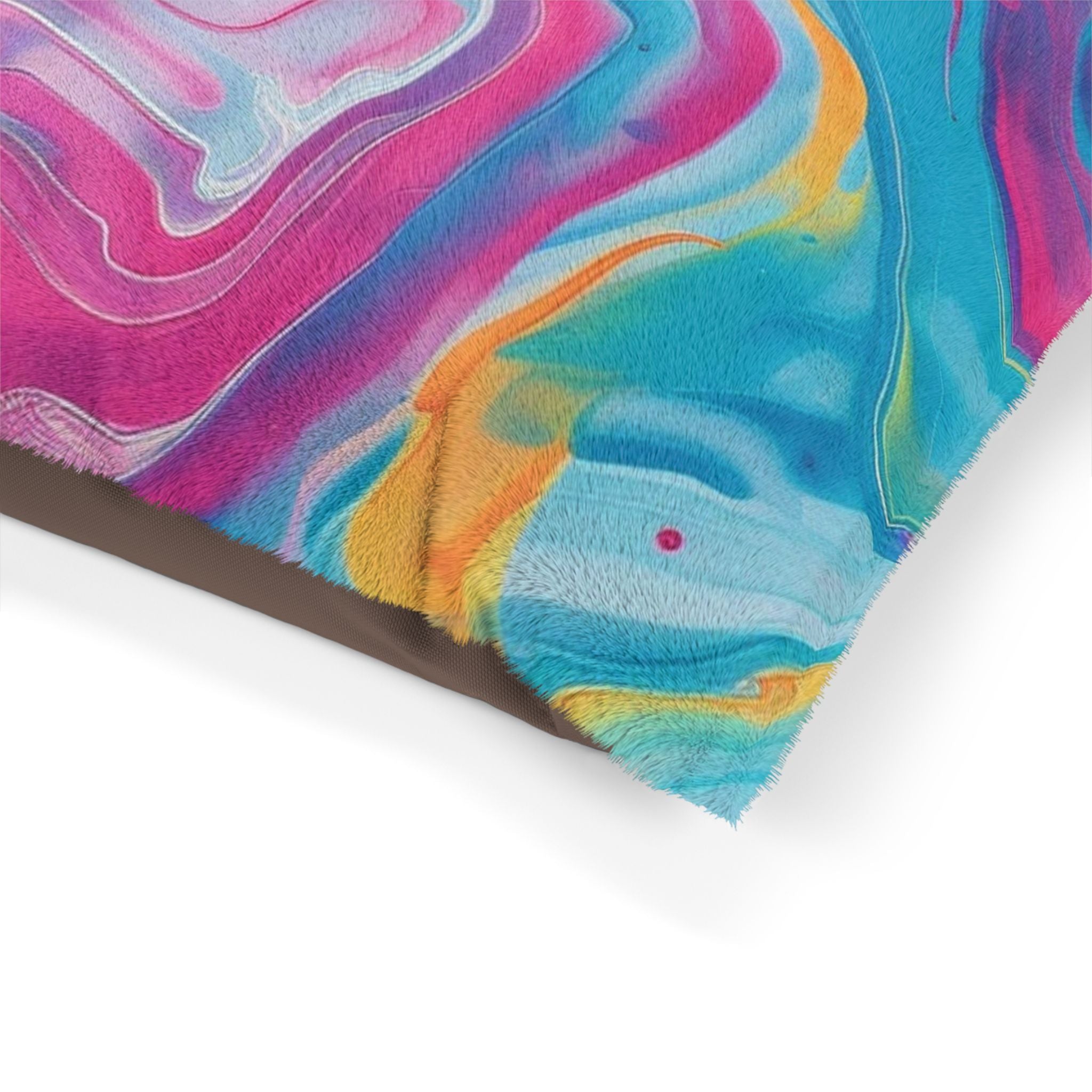 Printify Vibrant Abstract Swirl Pet Bed 2025