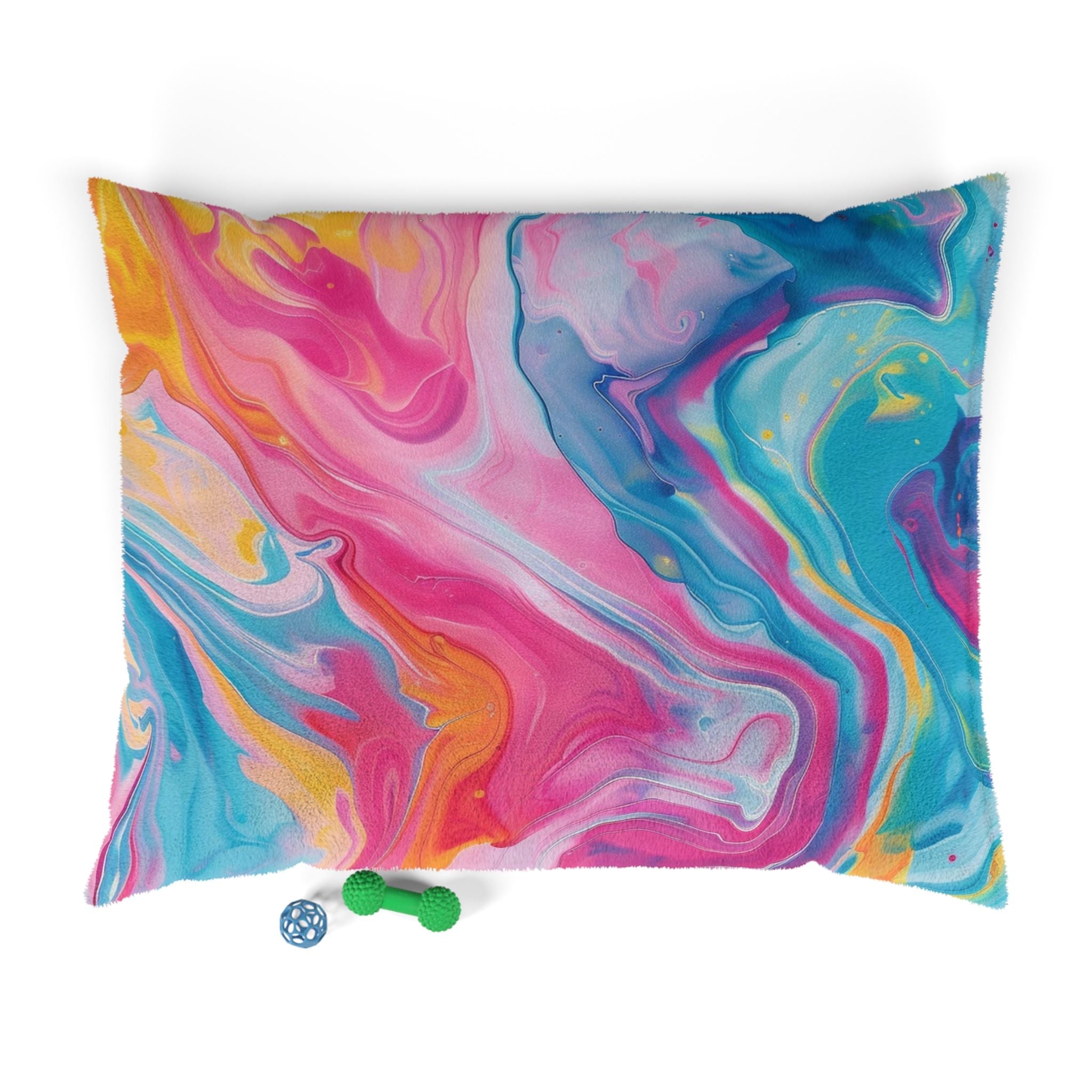 Printify Vibrant Abstract Swirl Pet Bed 2025