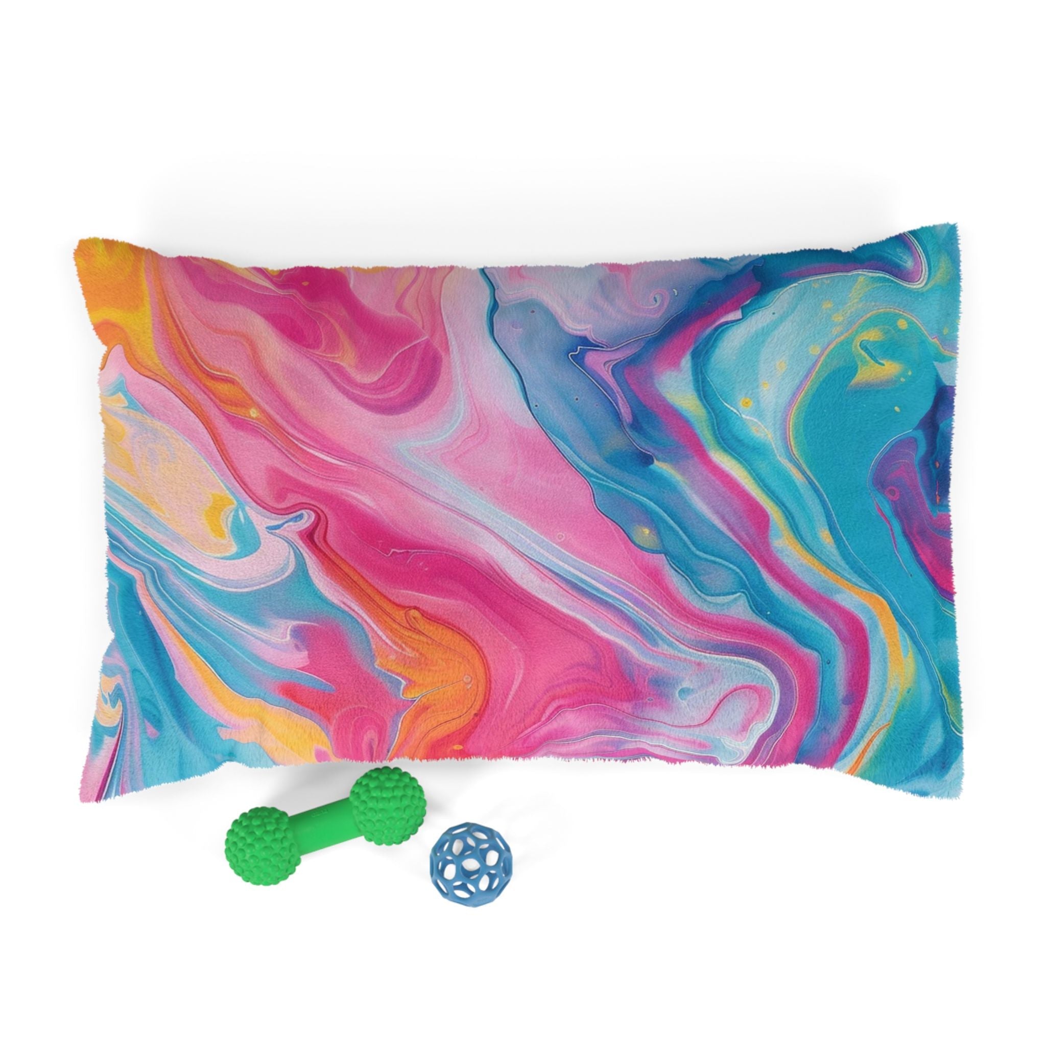 Printify Vibrant Abstract Swirl Pet Bed 2025