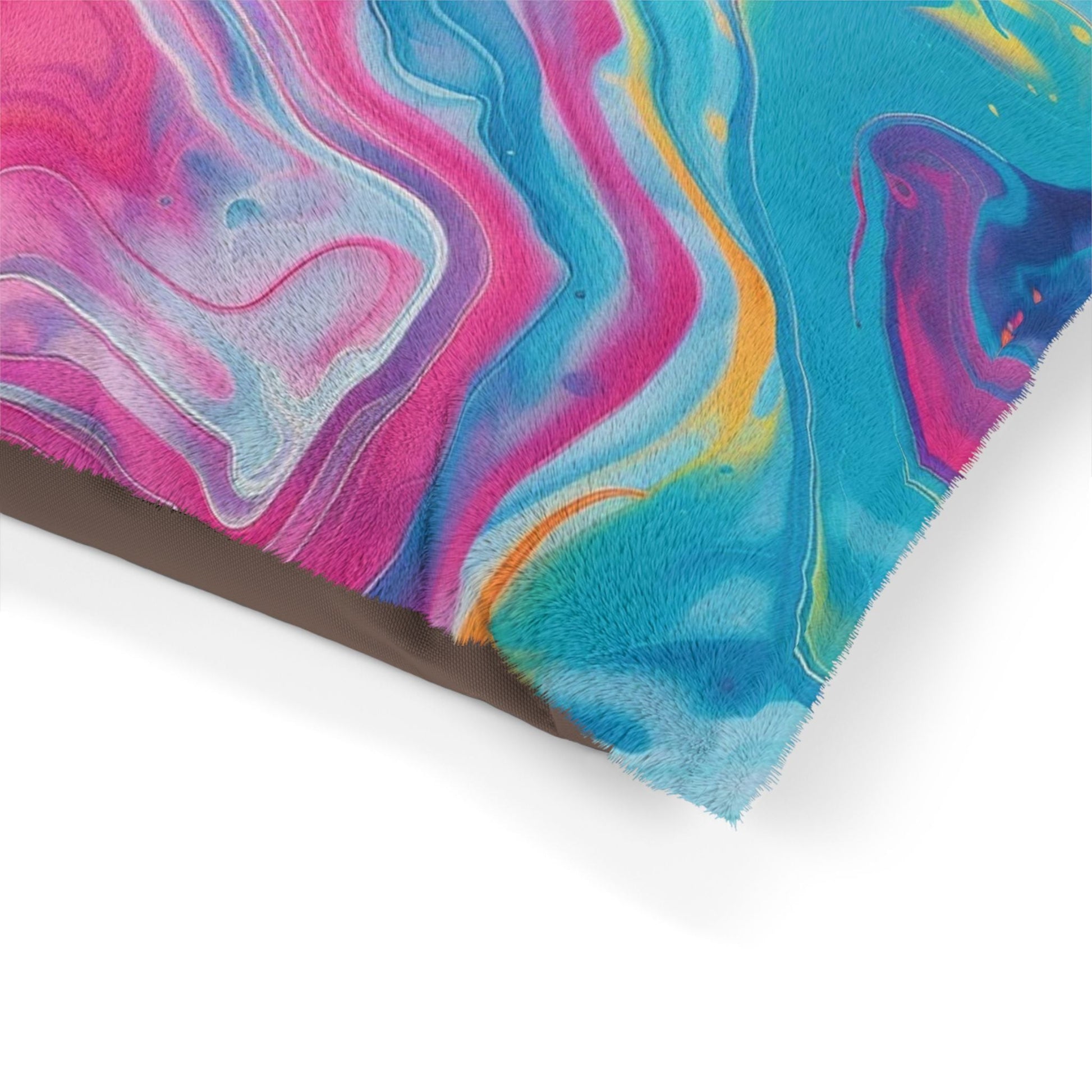 Printify Vibrant Abstract Swirl Pet Bed 2025