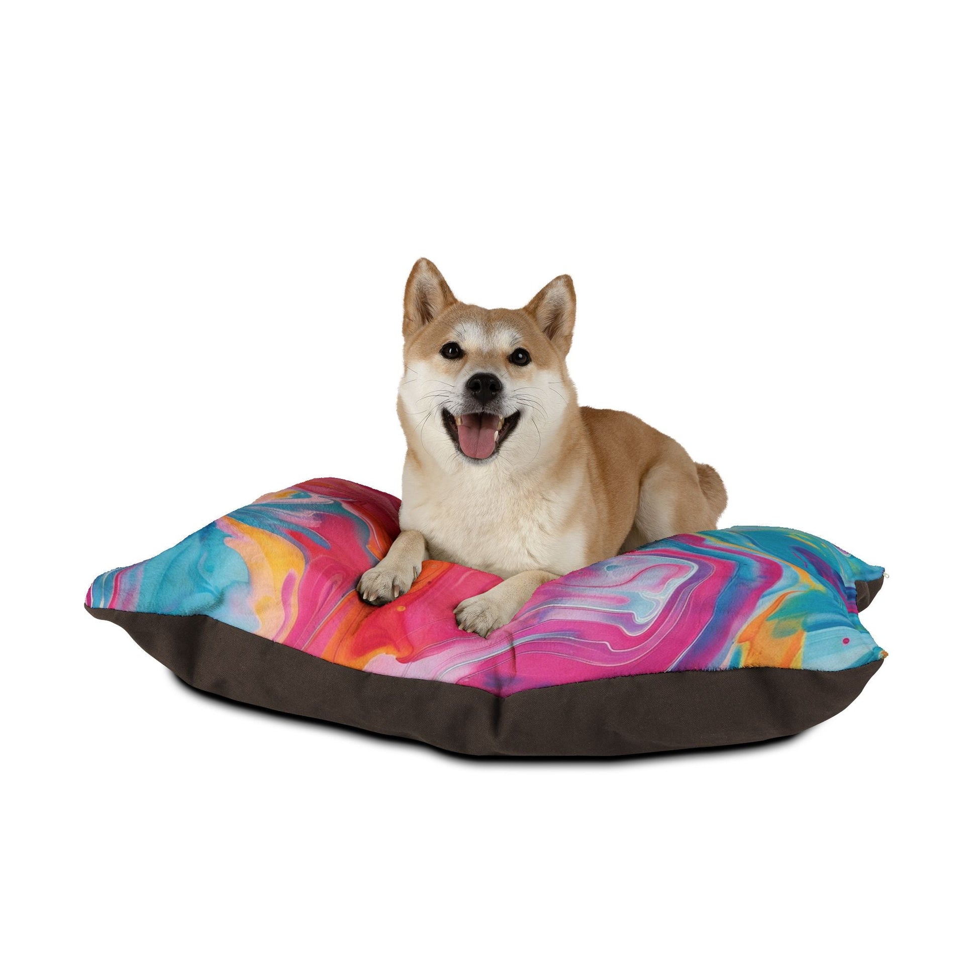 Printify Vibrant Abstract Swirl Pet Bed 2025